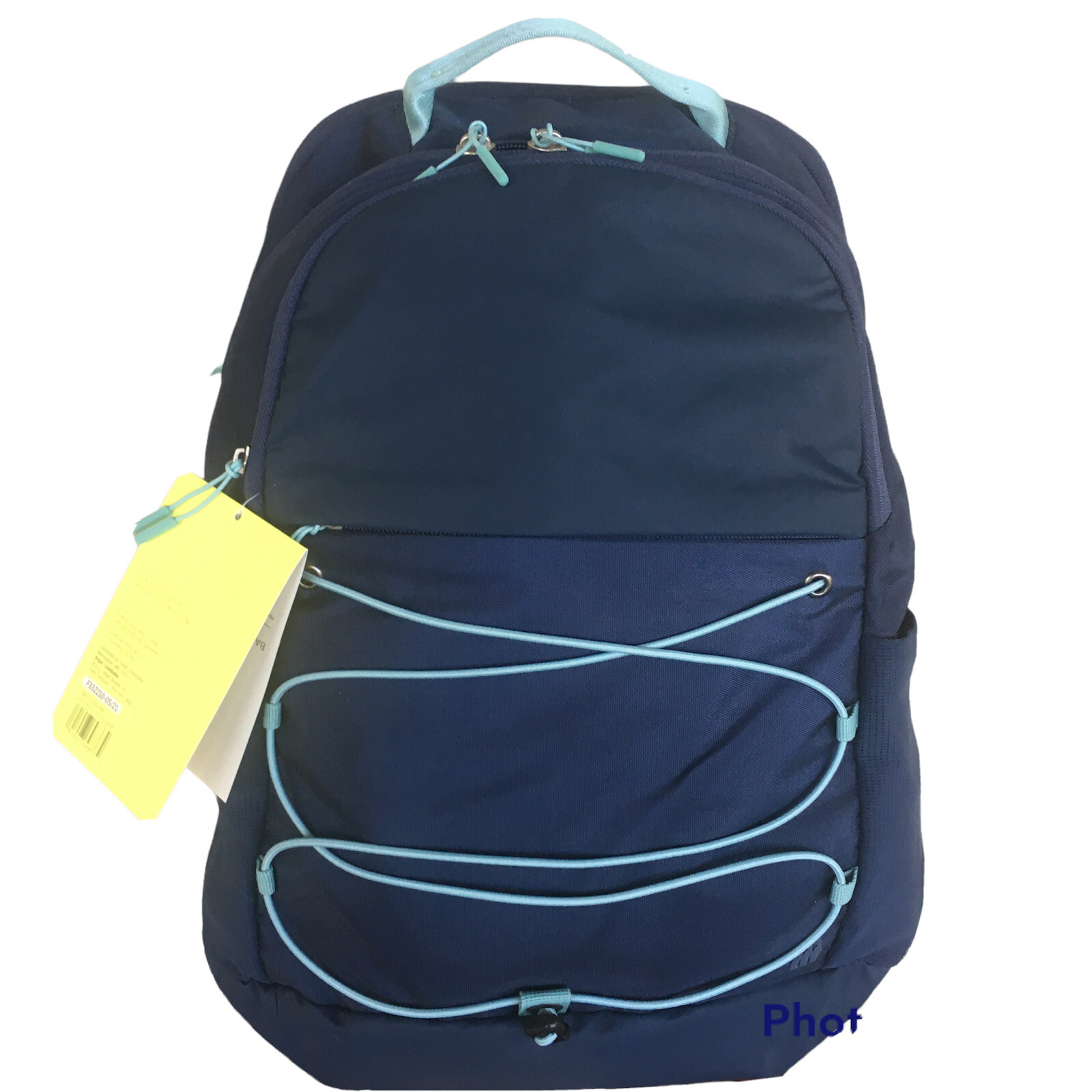 All In Motion Backpack 19in Blue Bookbag Laptop Sleeve Travel School Gym Travel