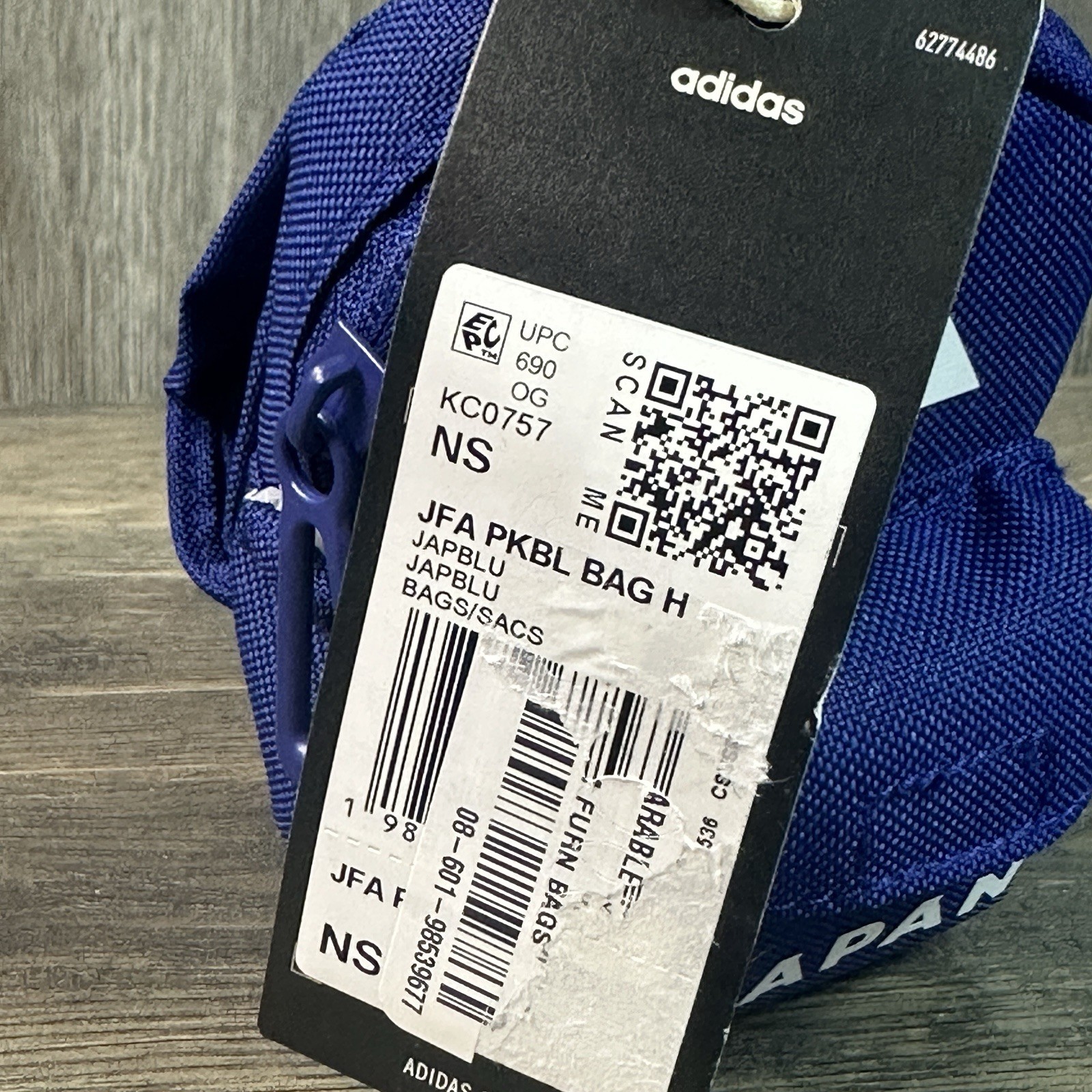 Adidas Japan 26 World Cup Packable Bag Mini Backpack Keychain with Tote KC0757