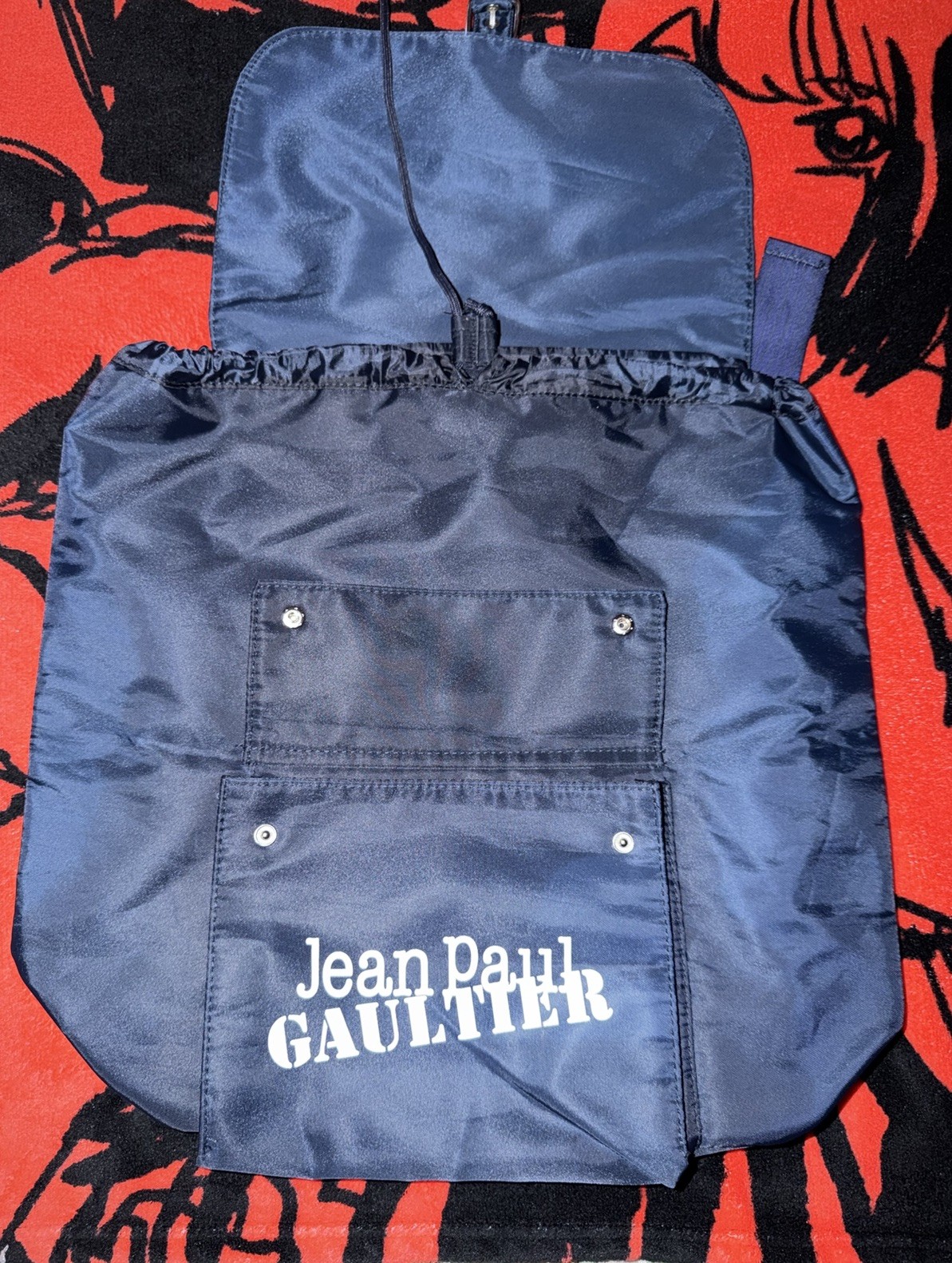 Jean Paul Gaultier Weekend Navy Blue Nylon Backpack NWOT