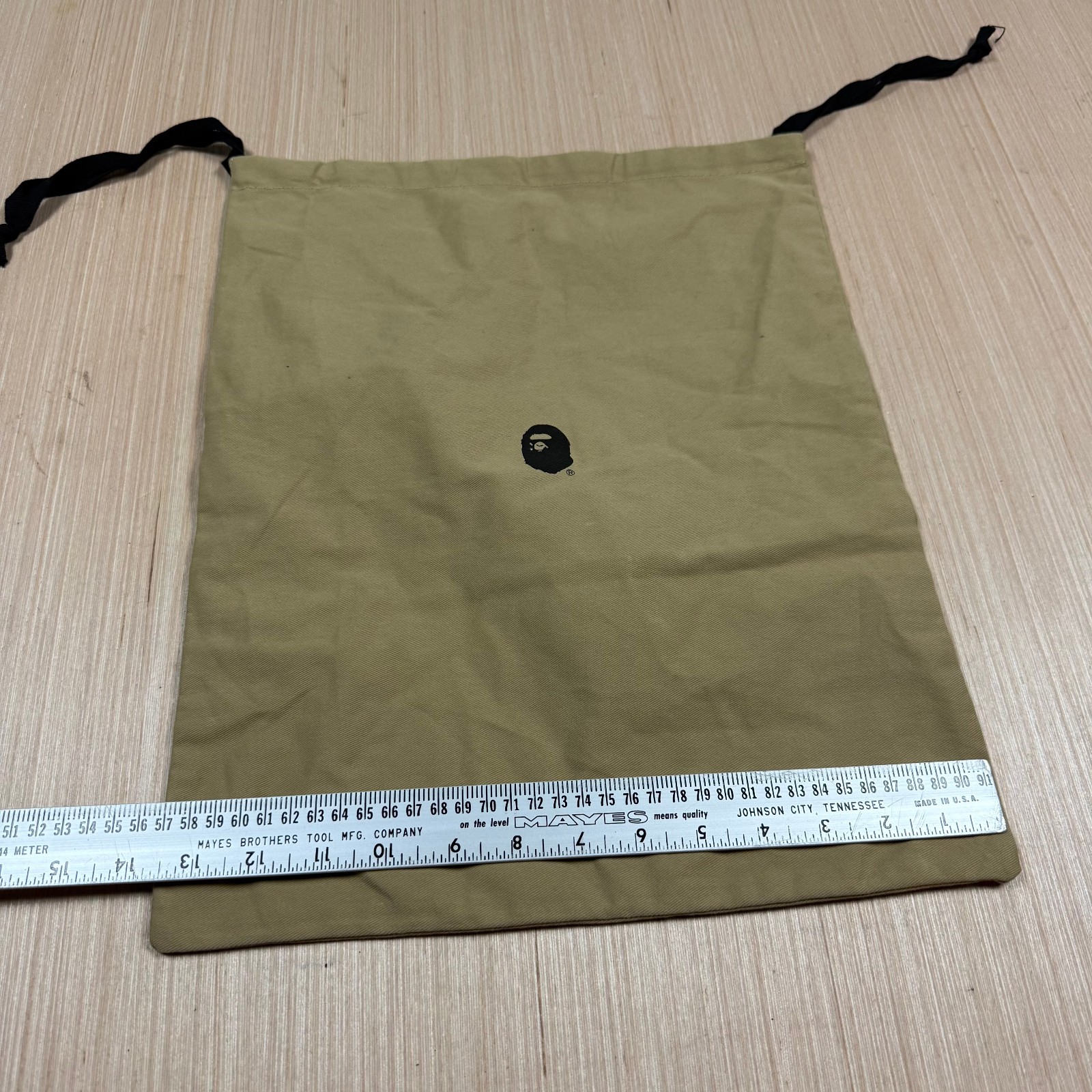 A Bathing Ape BAPE Dust Bag Drawstring Shoe Beige Logo