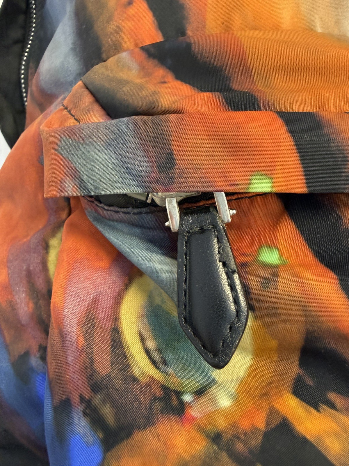 Givenchy Tisci Era Nylon Backpack Graphic Face Print Leather Star Straps Y2K