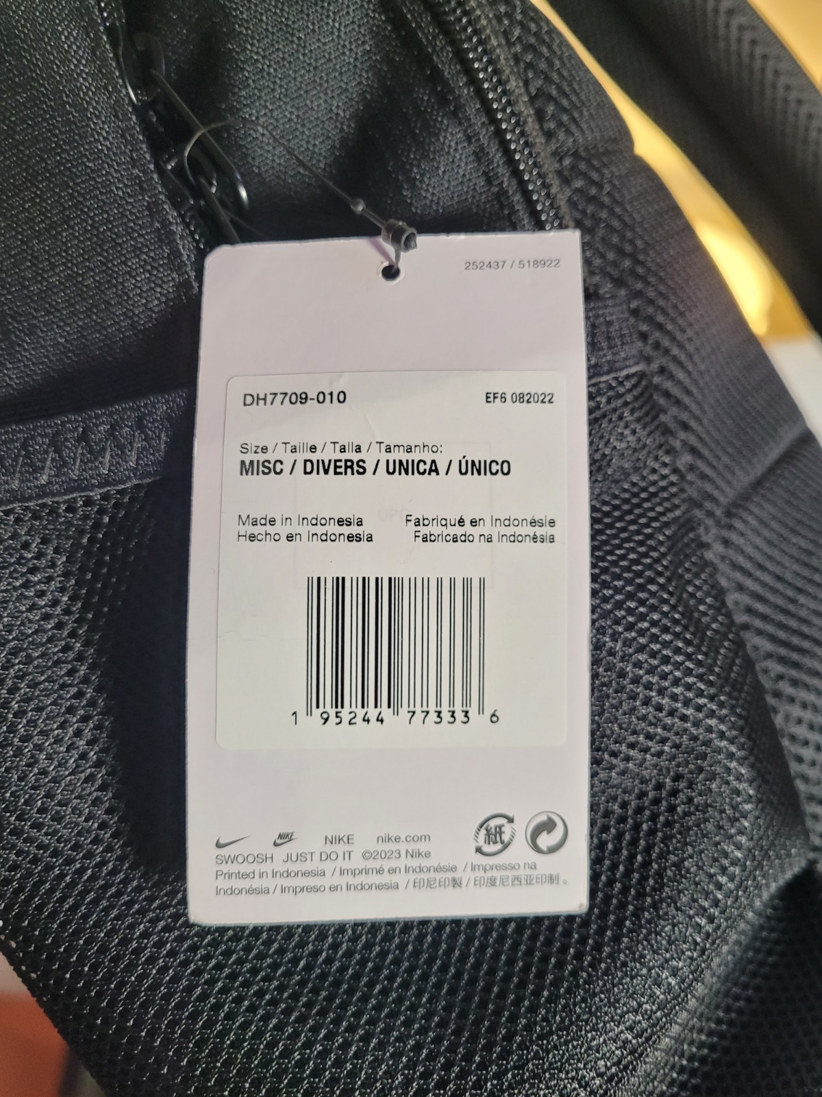 Nike Brasilia 9.5 Backpack Medium 24L Black/White DH7709-010