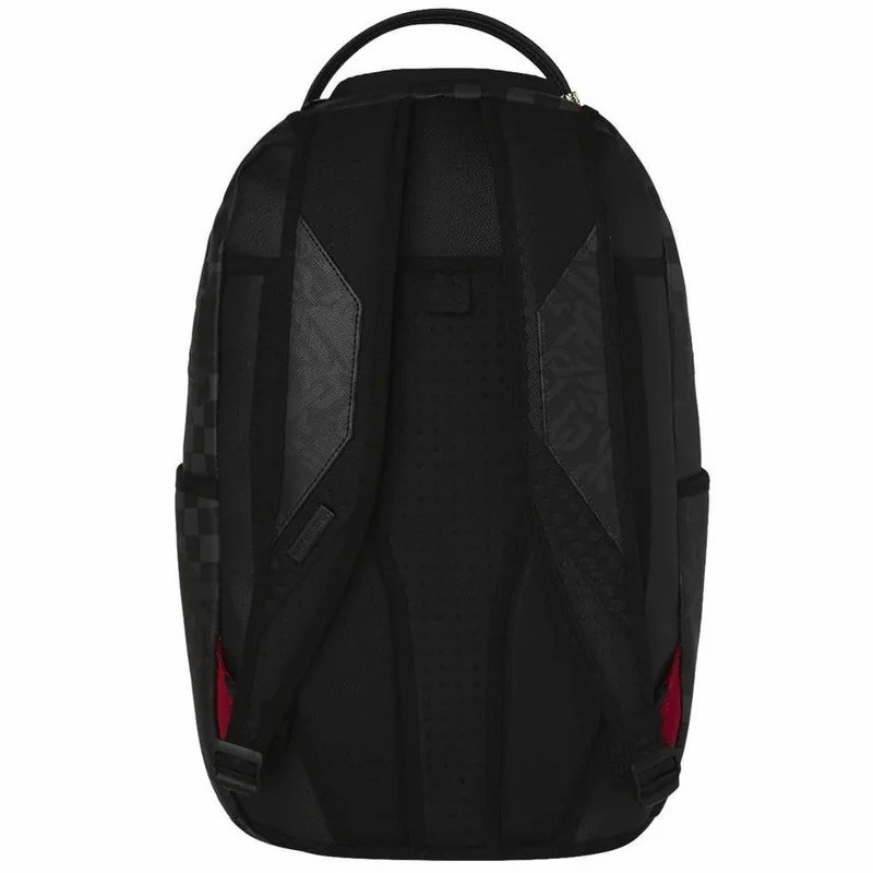SPRAYGROUND LIMITED EDITION BACKPACK 3AM MIX UP V2 ALL BLACK SMOKE FAUX LEATHER