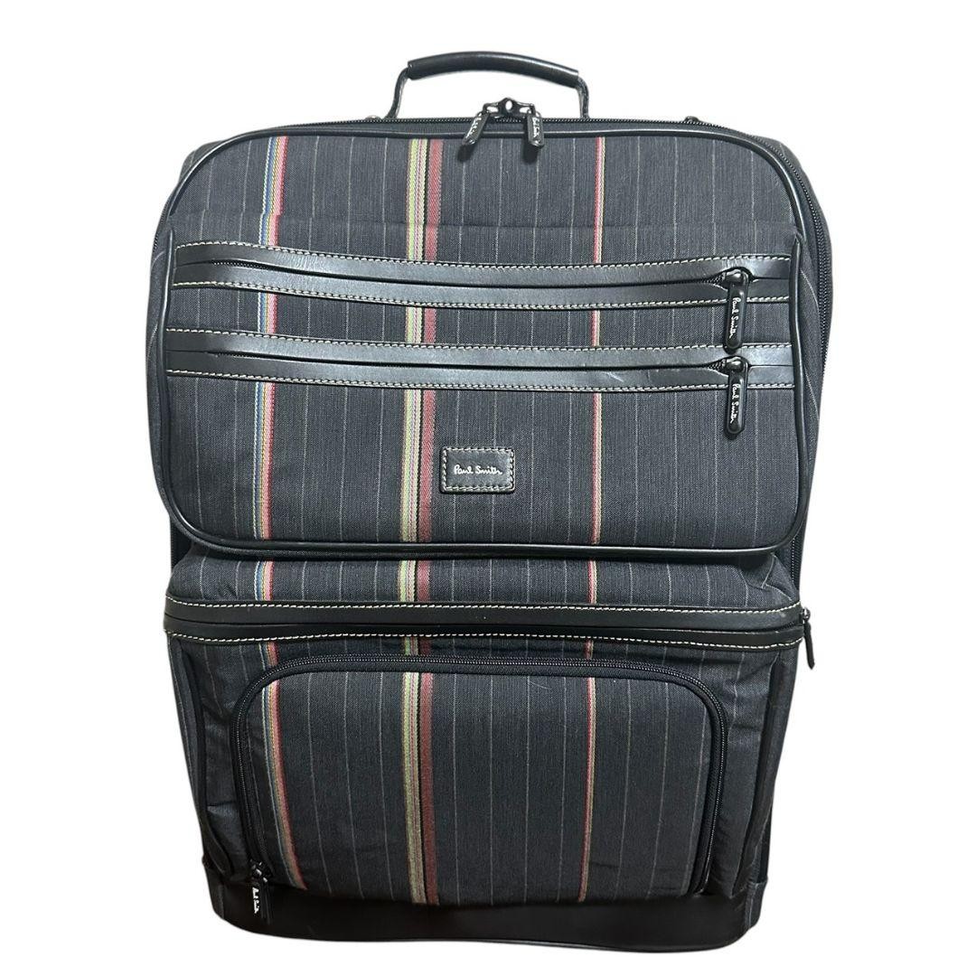 [Good Condition] Paul Smith Multi-Stripe Design Carry Case Carry-on