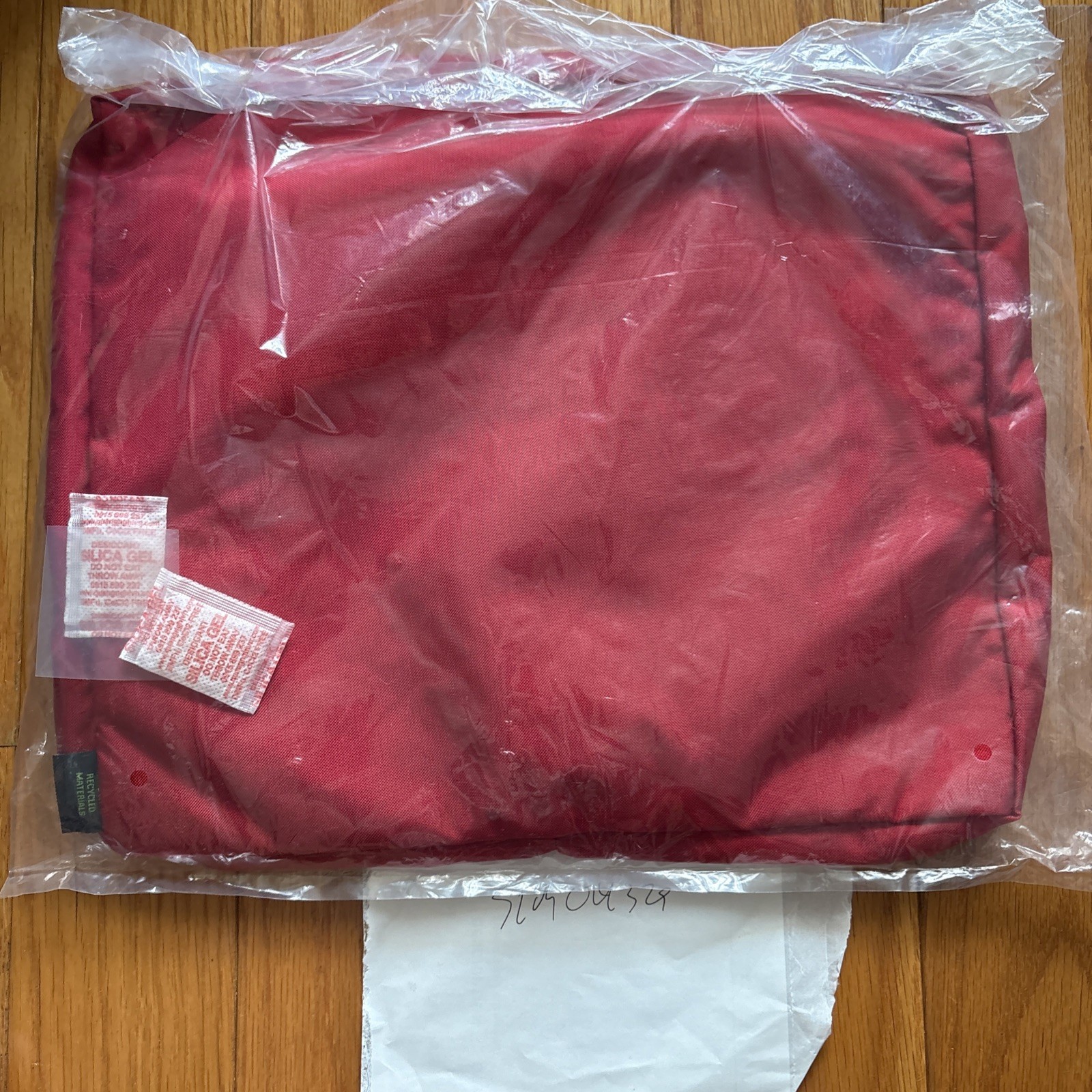 New FW22 Supreme Box Logo Cordura Mesh Red Organizer Bag Pouch Set of 3 In Hand