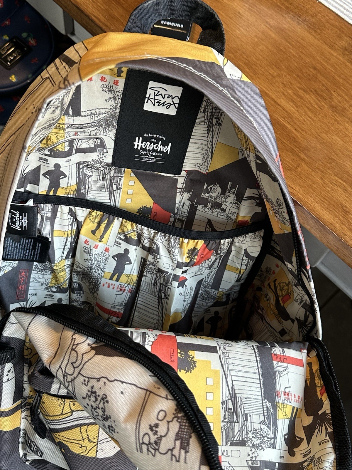 HERSCHEL & EVAN HECOX LIMITED EDITION GRAPHIC PRINT BACKPACK