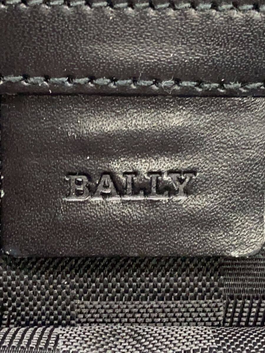 BALLY Brongo GRAL, made in Spain, canvas shoulder bag, black, all-over pattern,