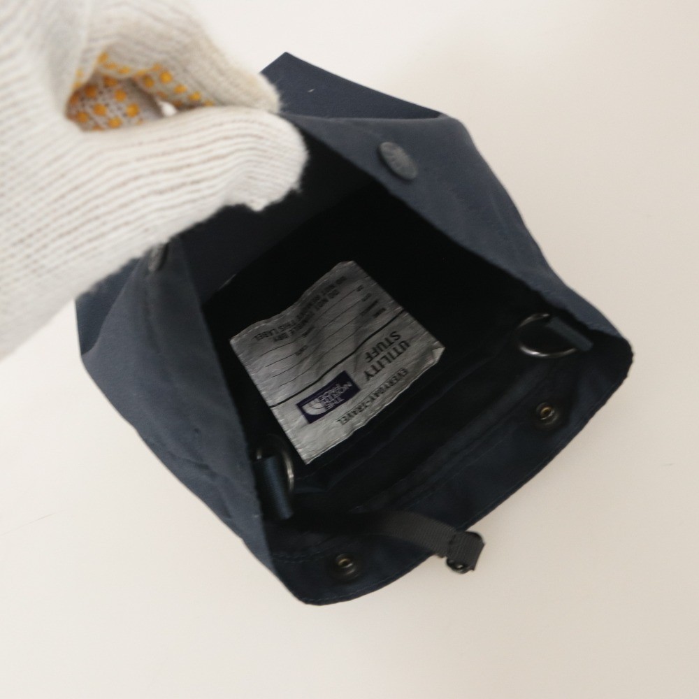 THE NORTH FACE Sling Bag Button Zipper Pouch Navy-Tone