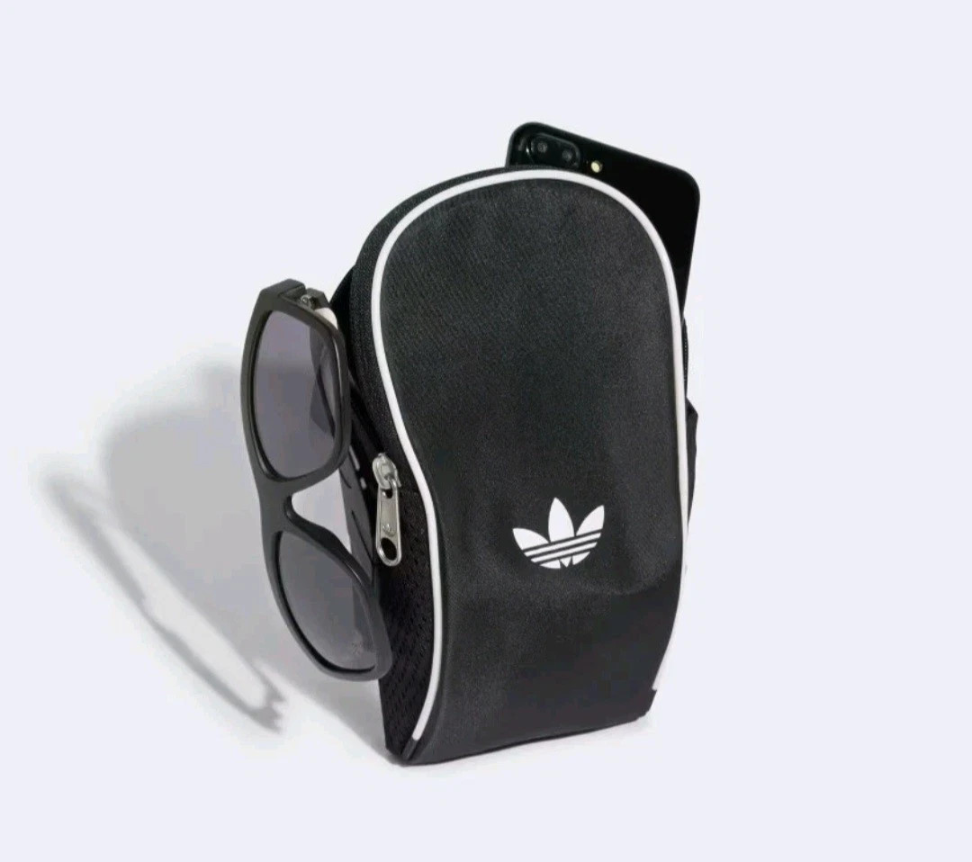 Adidas Adicolor Small Black Sling Crossbody Festival Bag NWT