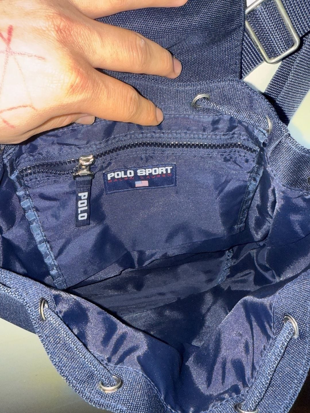 Vintage Polo Sport Ralph Lauren Yacht Challenge Backpack 1996 Navy