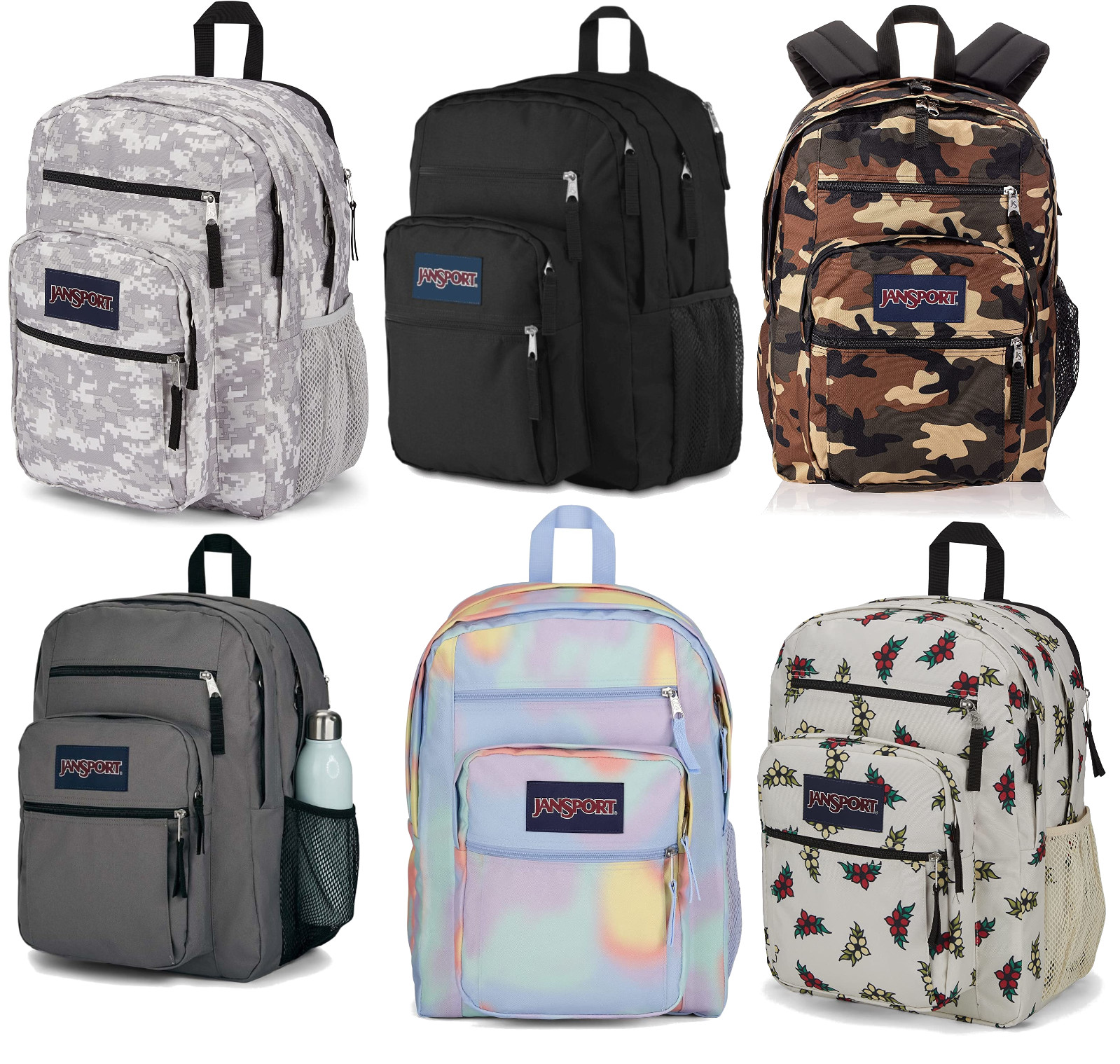 JanSport JS0A47AK Big Student Backpack 2100 cu in 34L 17 x 13 x 7.5 in