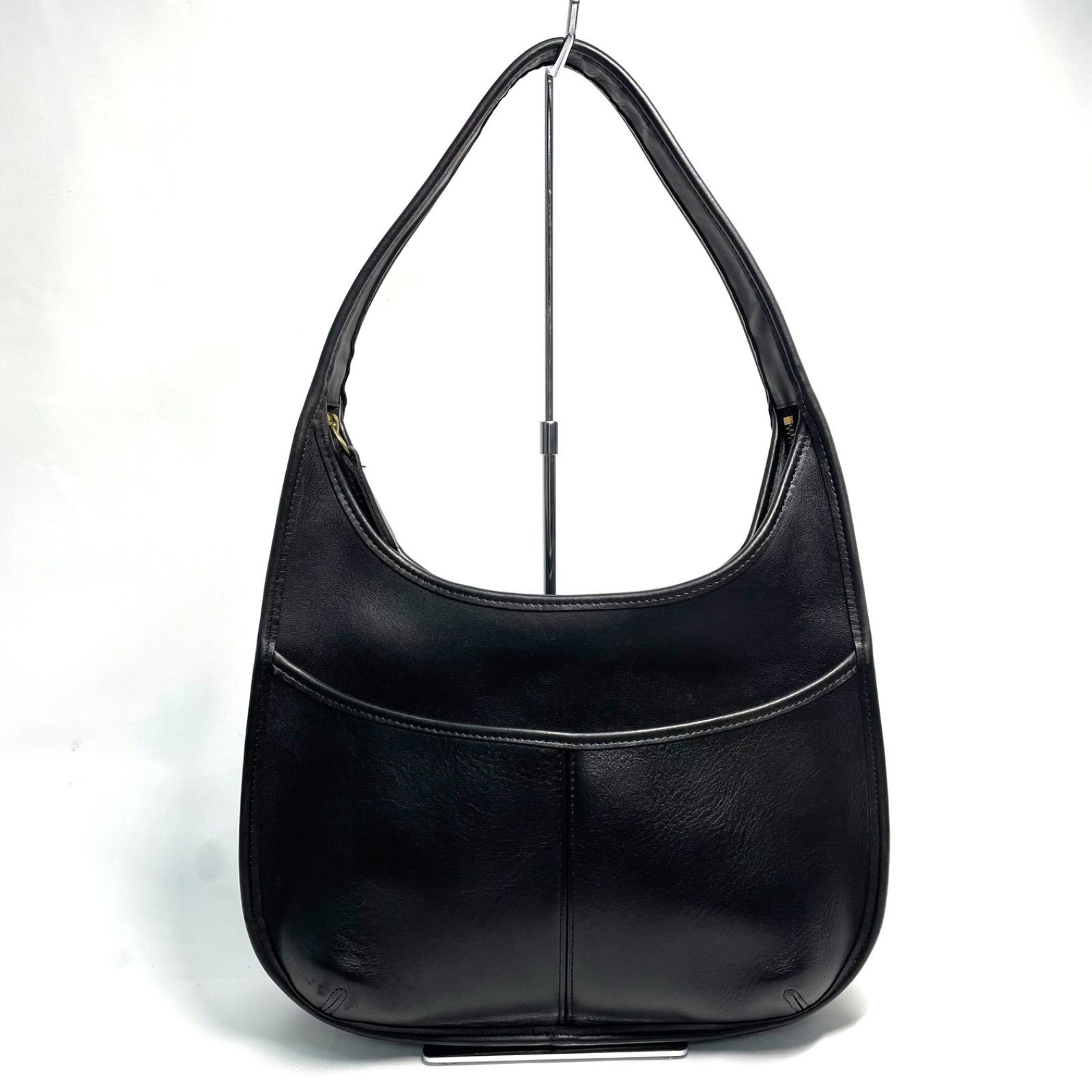OLD COACH Ergo Shoulder Bag Leather Black 9033 31cm×24cm×7cm/12.20×9.45×2.76in