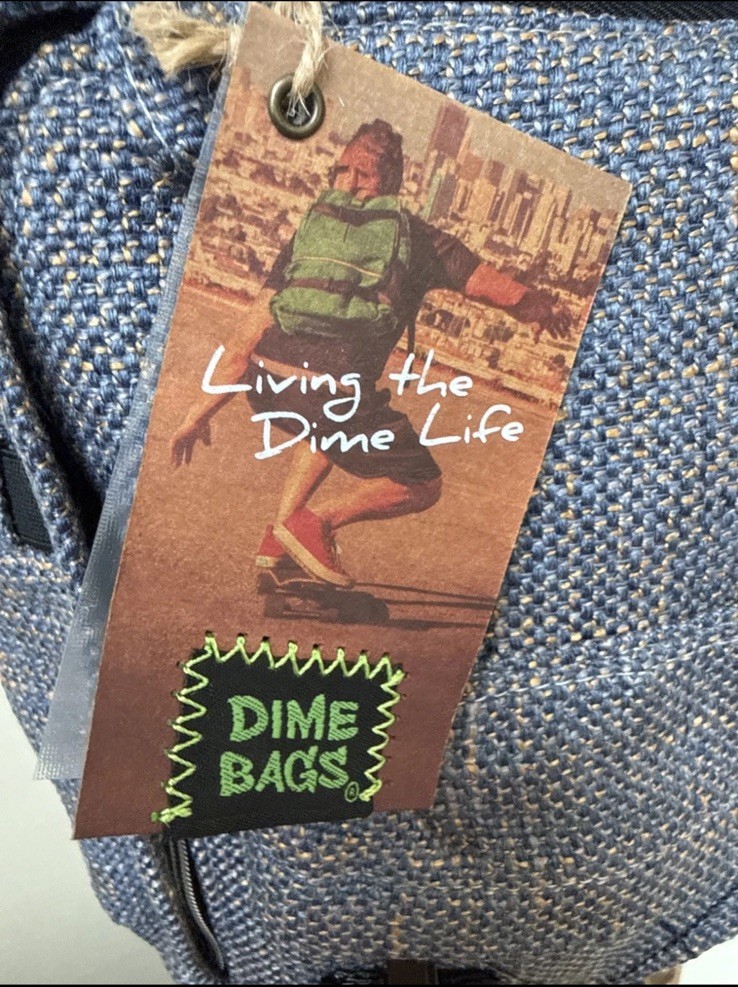 DIME BAGS – Hot Box Blue & Gray Backpack Protective Padded Bag Smell Proof NWT