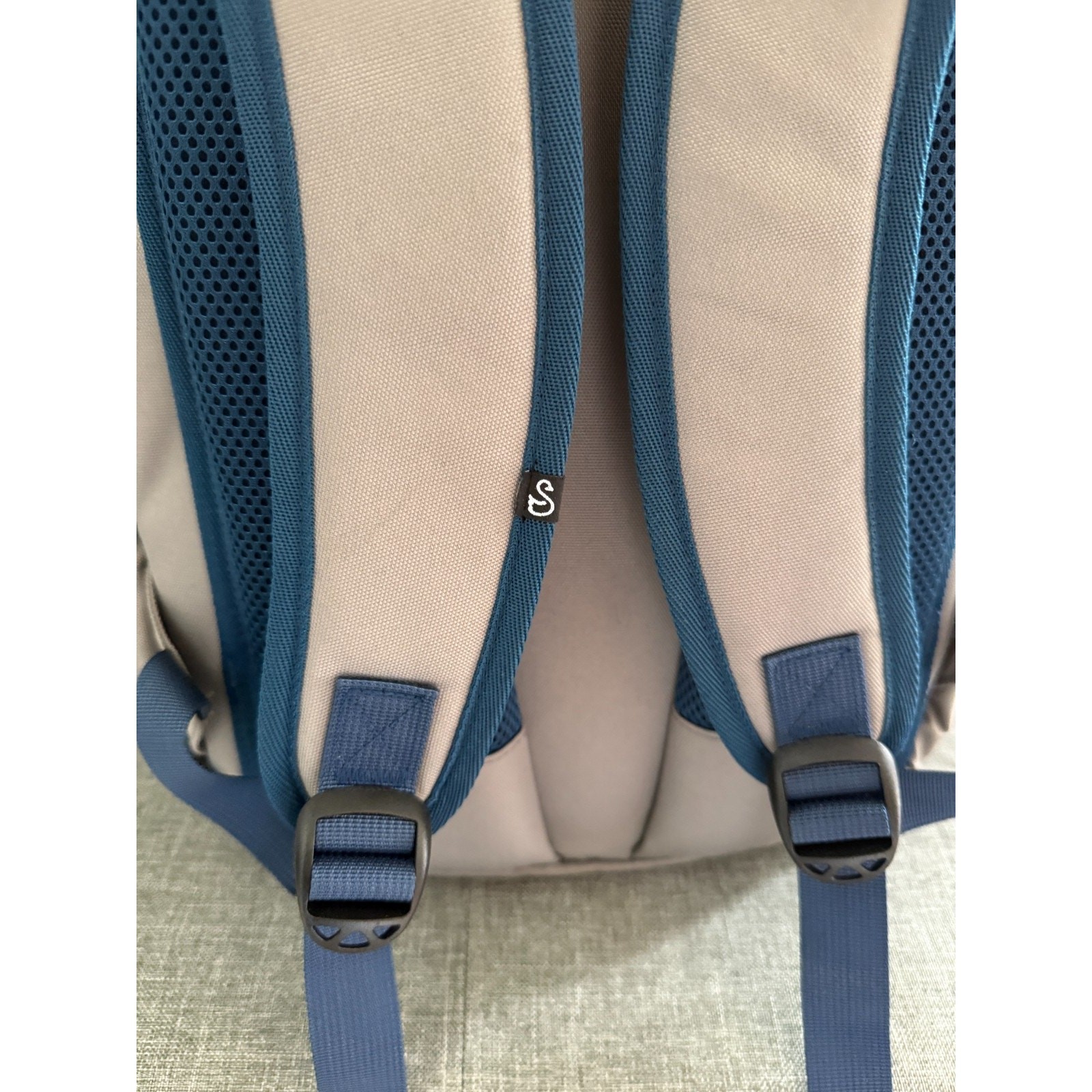 Swannies Golf Radcliff Backpack Gray Alloy and Blue with G2 Logo
