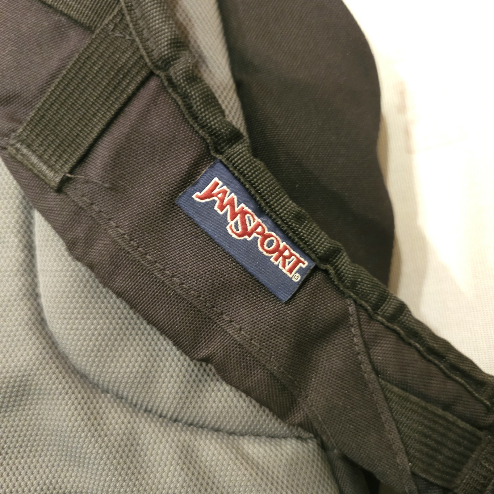 Vertical Jansport Logo Black Hiking Student Large Backpack tb5o0311 B78