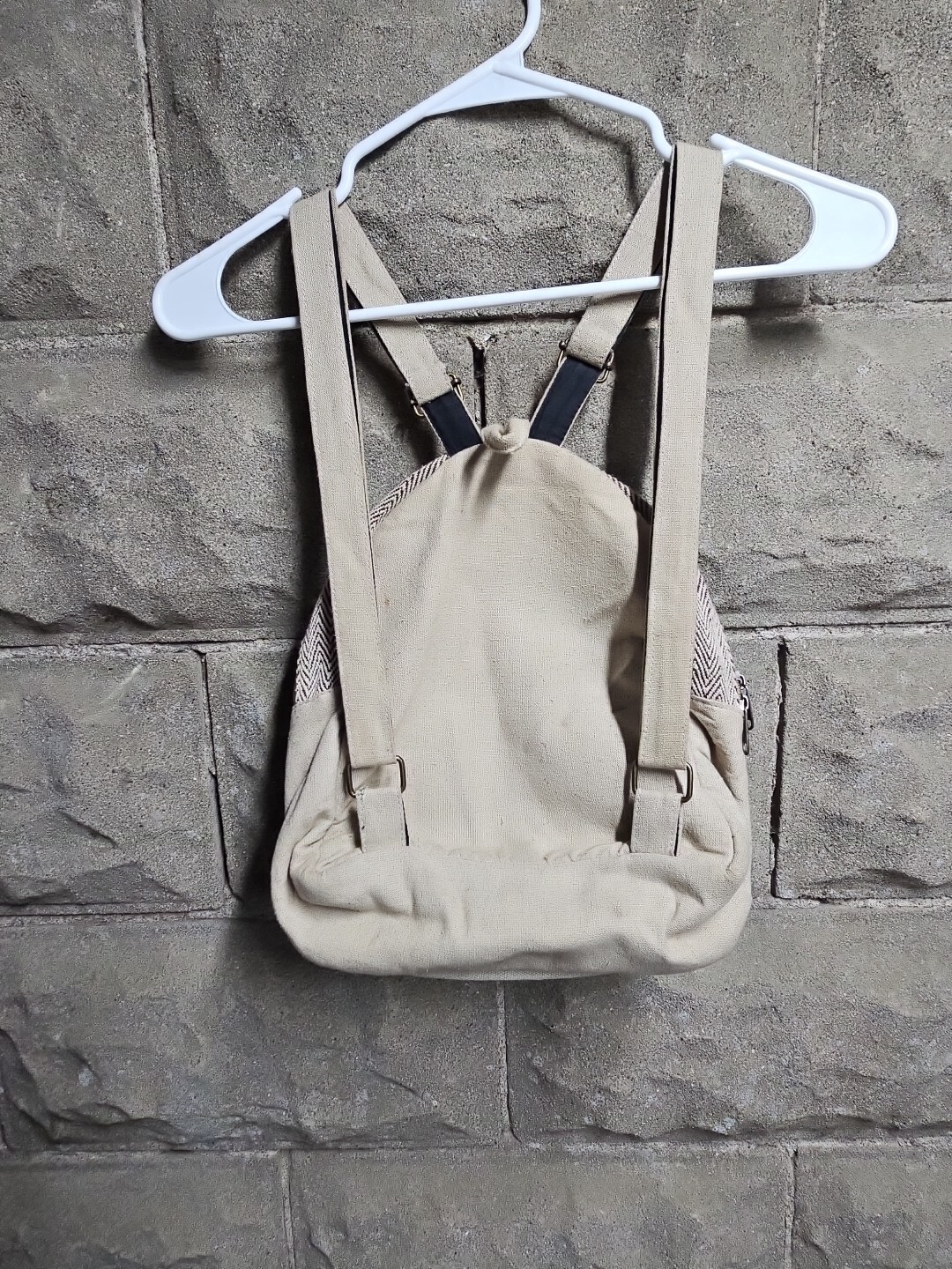 Kathmandu Imports Mushroom Backpack Tote BoHo Hippie Nepal 420 Shroom Bob Marley