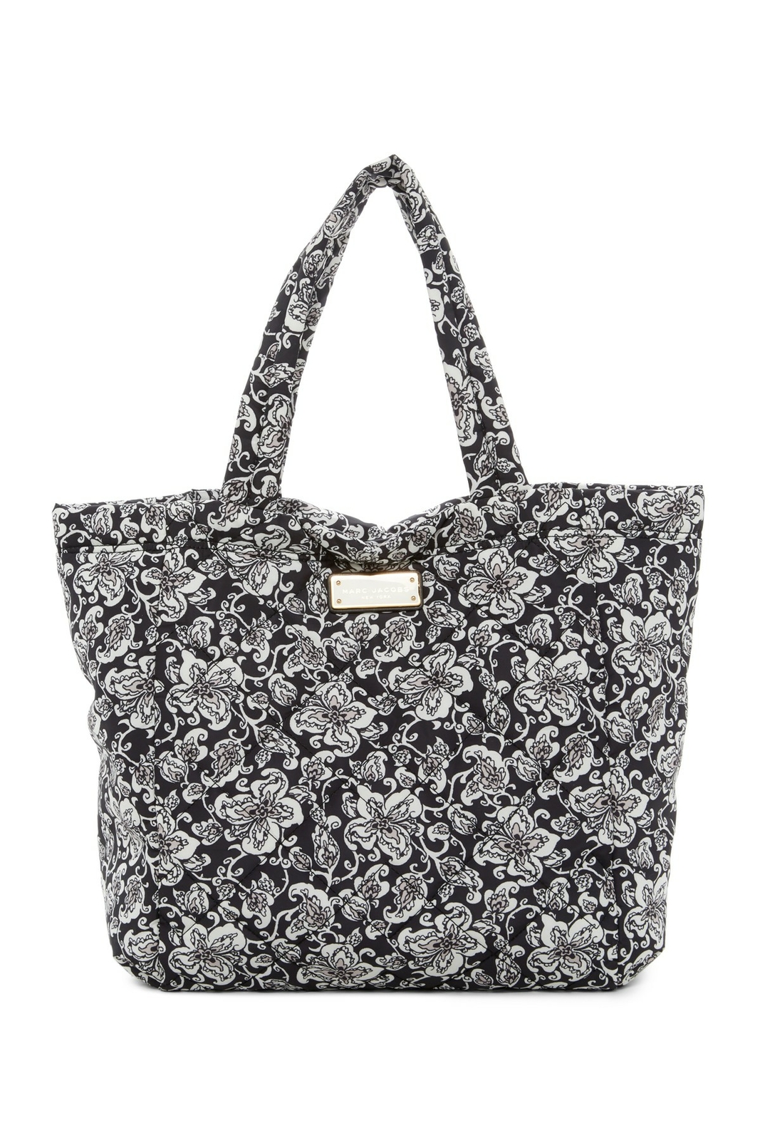 Marc Jacobs Quilted Mini Paisley Nylon Black/White Tote Bag M0012524-002