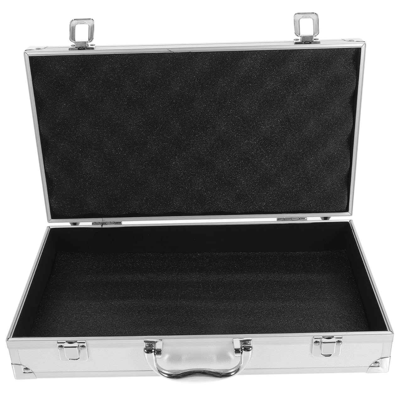 ERINGOGO Aluminum Attache Briefcase – 14inch Lock Metal Carrying Case with Ri…