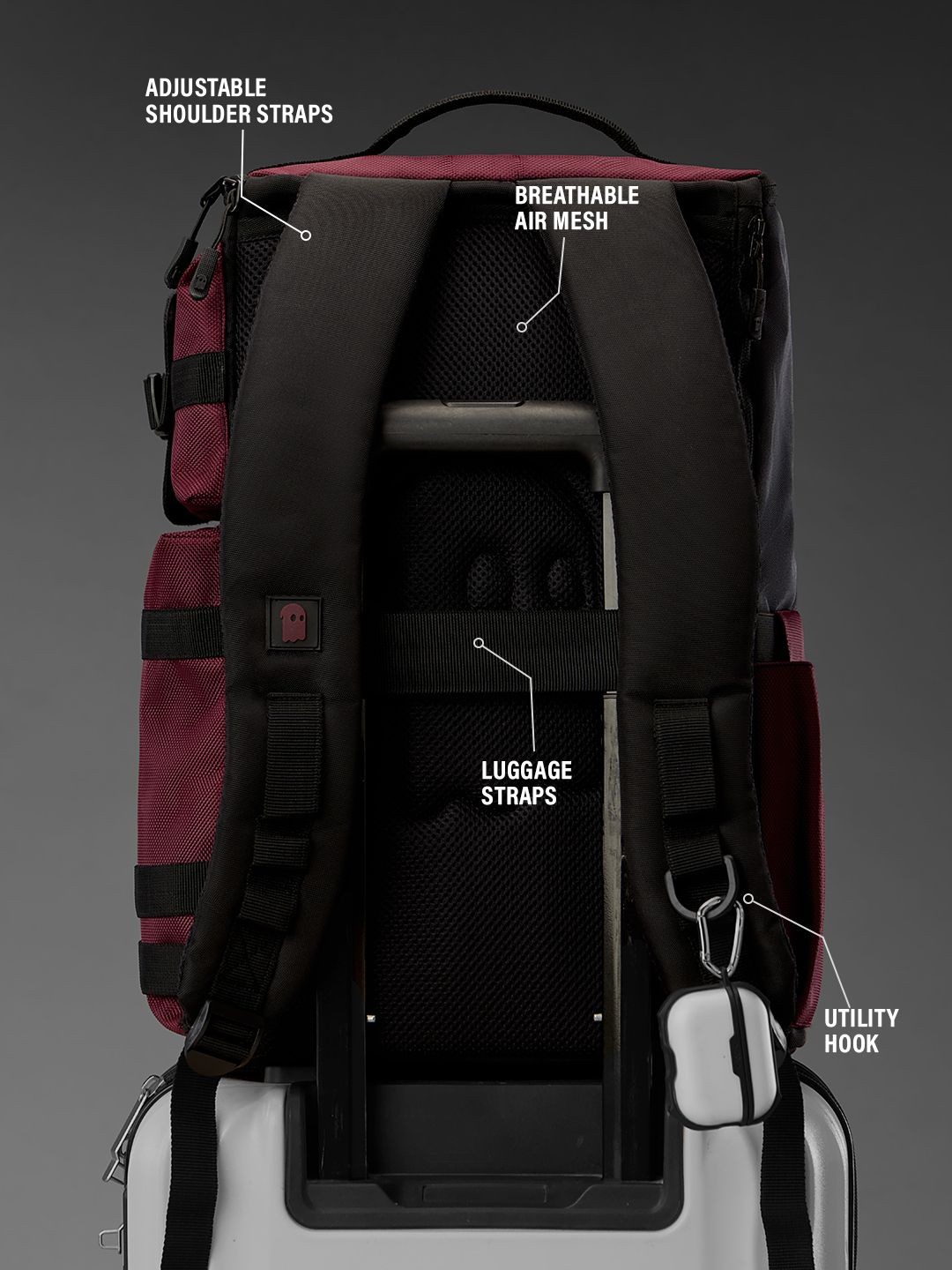Deadpool 3 in 1 Backpack Gym Travel and Laptop Backpack NWT Maximum Effort Gear