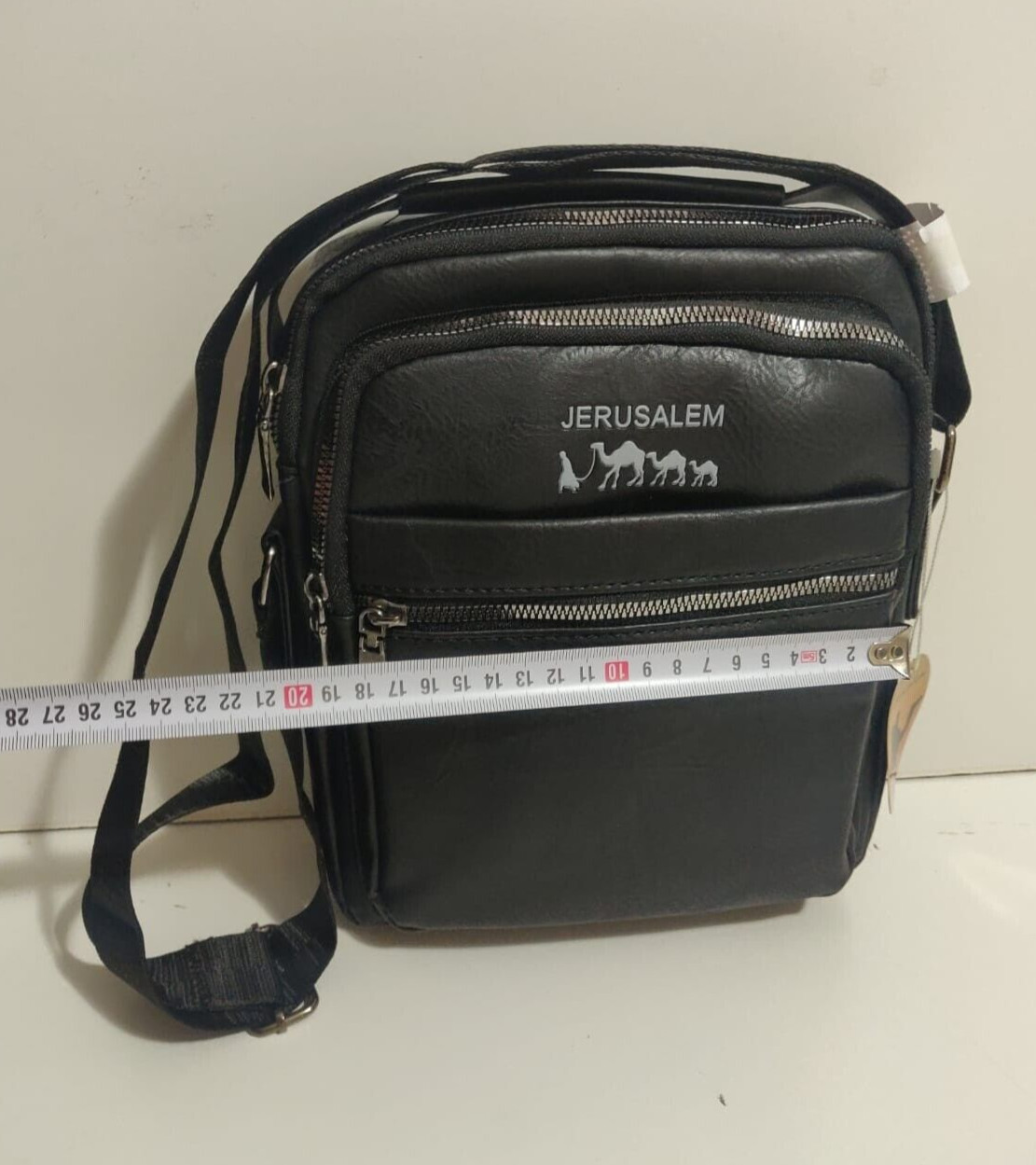 Genuine Leather Men’s Shoulder Bag Handcrafted in the Holy Land