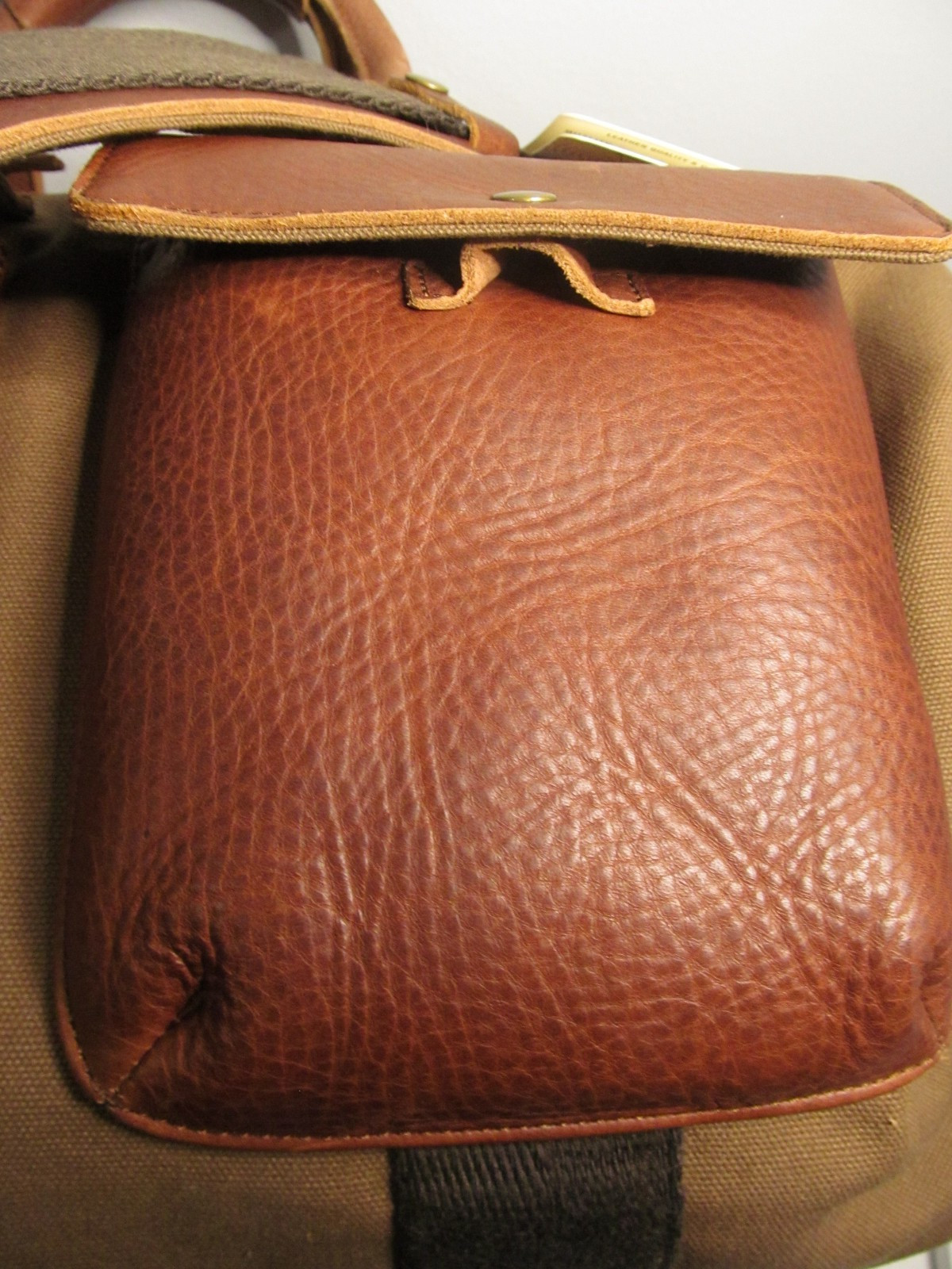 WILL Leather Goods, Eugene, Or. Brown Canvas & Leather Carry On Duffle Bag, NWT