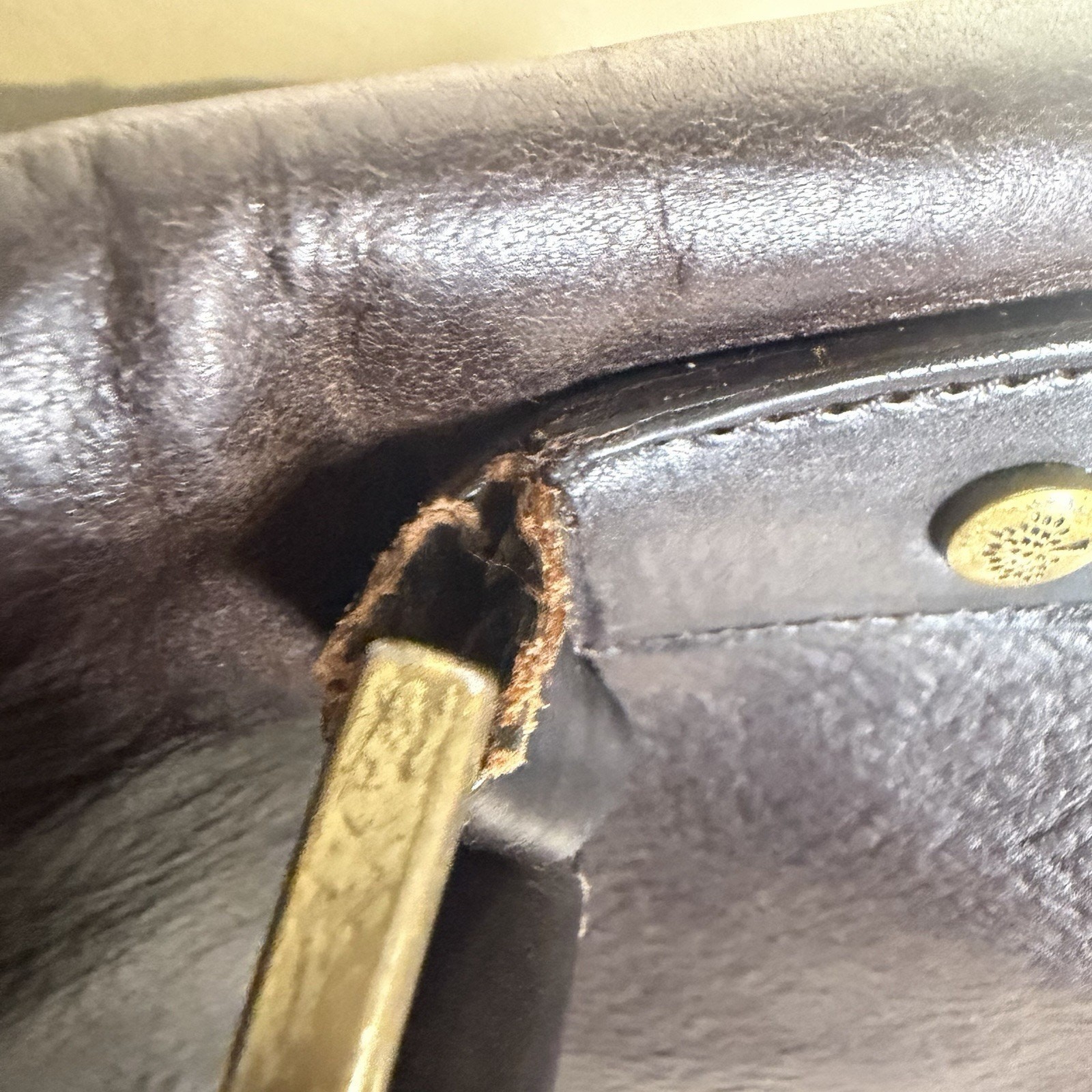 Mulberry Scotchgrain Leather Chocolate Brown Briefcase Document Case with Strap