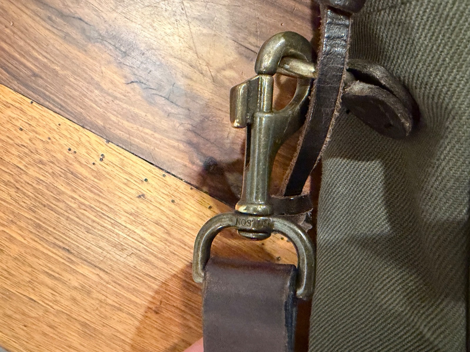 Filson Ducks Unlimited Briefcase Olive Rugged Twill Leather Shoulder Bag