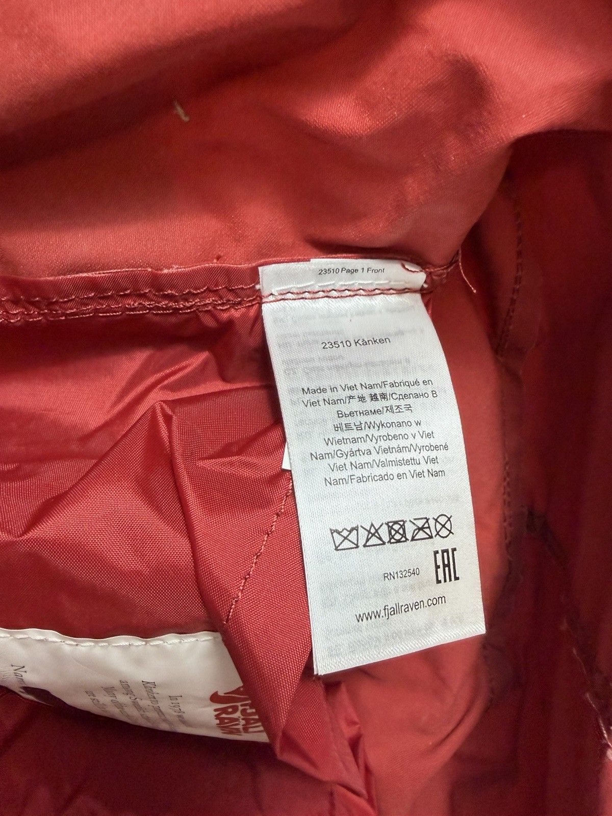Fjallraven Kanken Classic Backpack 23510 Sweden Canvas 16L – Ox Red