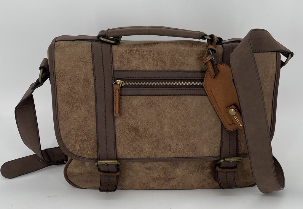 Aldo Faux Leather Men’s Messenger/Laptop Bag