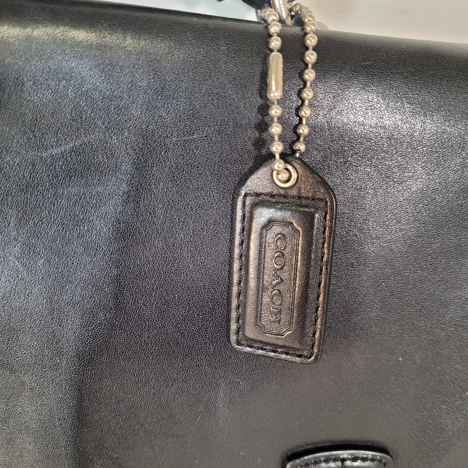 Coach Metropolitan Briefcase laptop Messenger bag black leather J053-6455