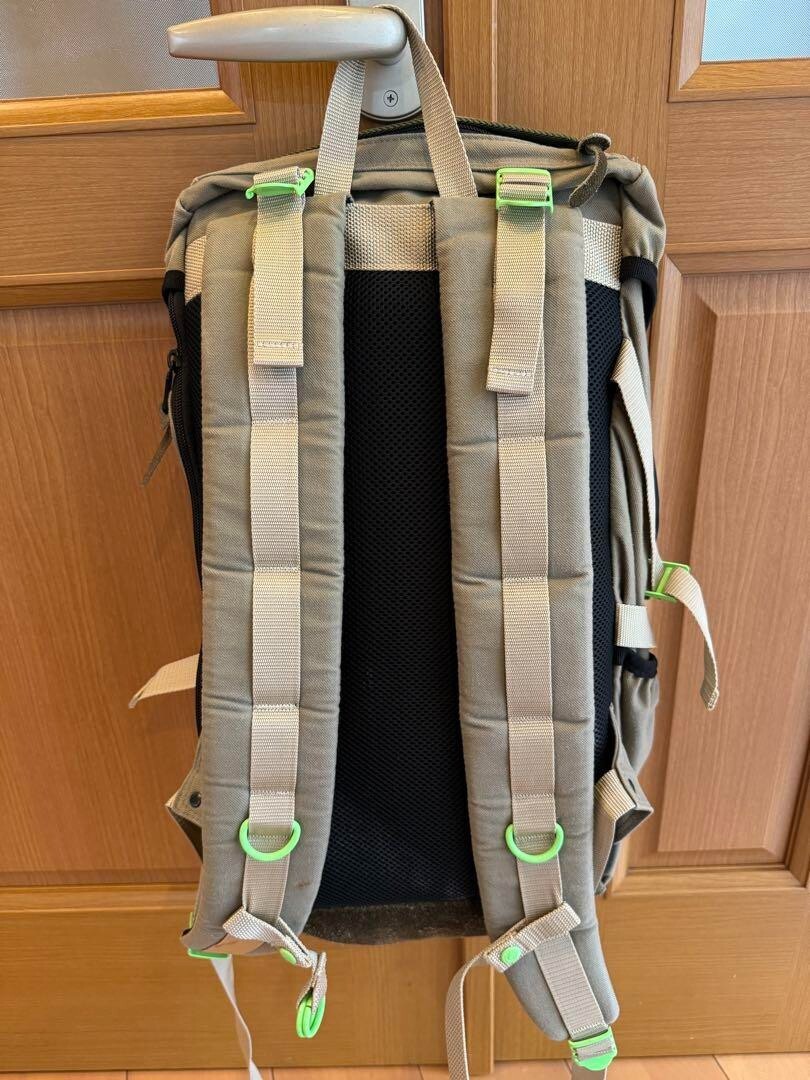 Stussy Masterpiece Collaboration Backpack logo color beige fashion goods Mens