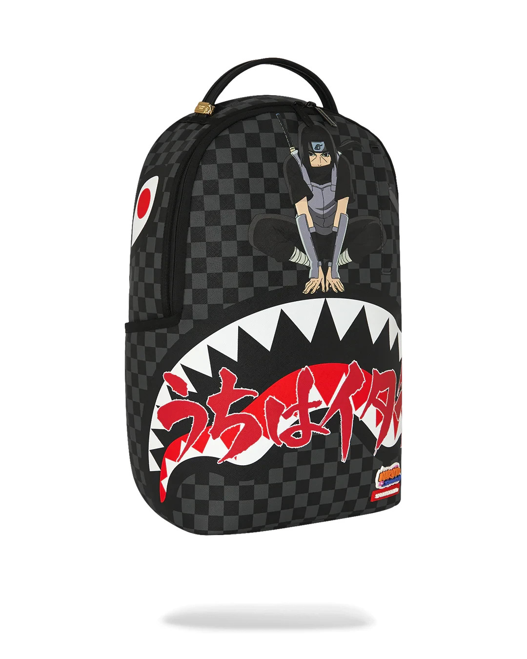 Sprayground Naruto ITACHI PROW Backpack🔥New Black Check Bookbag Kids School Bag