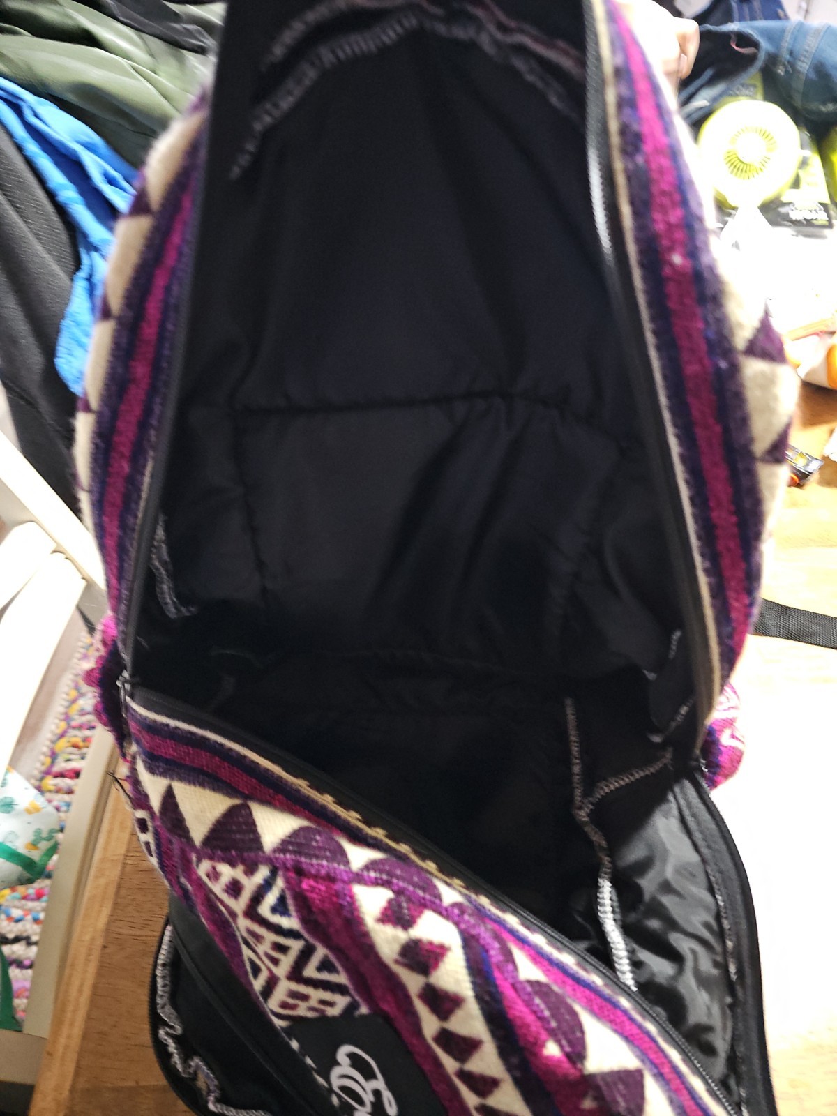 Ecuadorian Colorful Backpack w/Adjustable Straps-Apx. 11.5″x5″x17″-Free Shipping