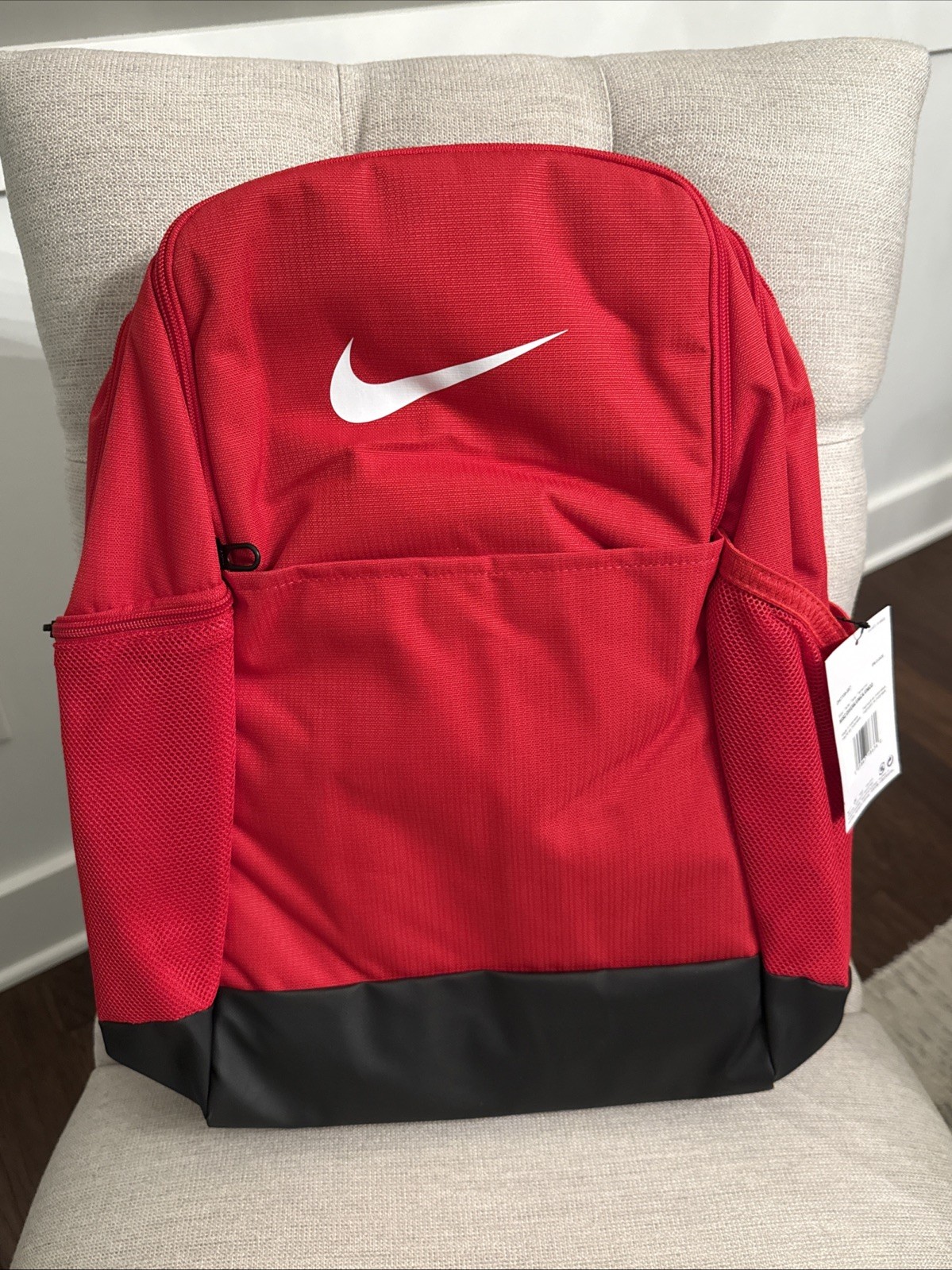 NIKE Red Backback DH7709-657 Brasilia 9.5 Training Backpack (24L)