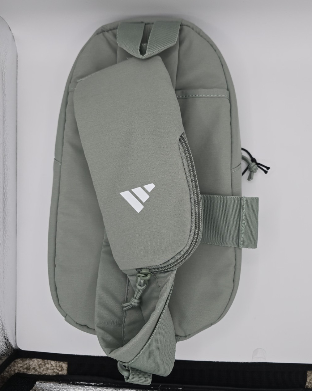 NWT Adidas Essentials 3Sling Crossbody Bag Sage 100% Polyester Lifetime Warranty