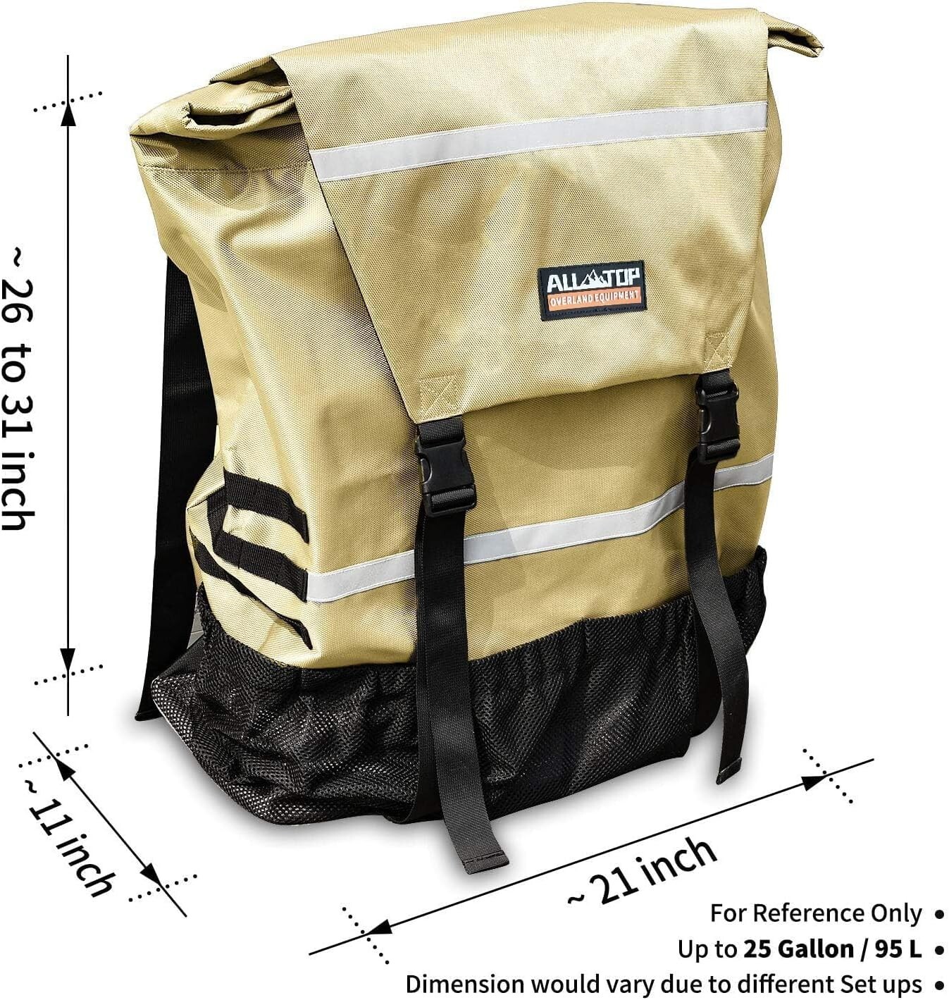 Compact Water-Resistant Spare Tire Trash Bag – Ideal for Camping & Overlanding