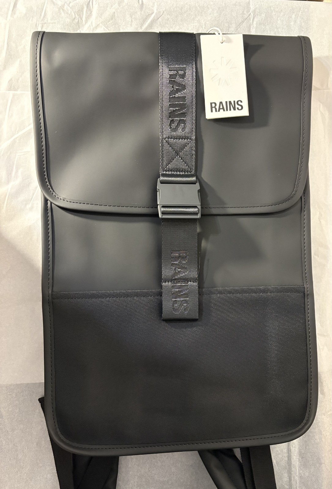 RAINS Trail Backpack Mini W3 – Waterproof Black