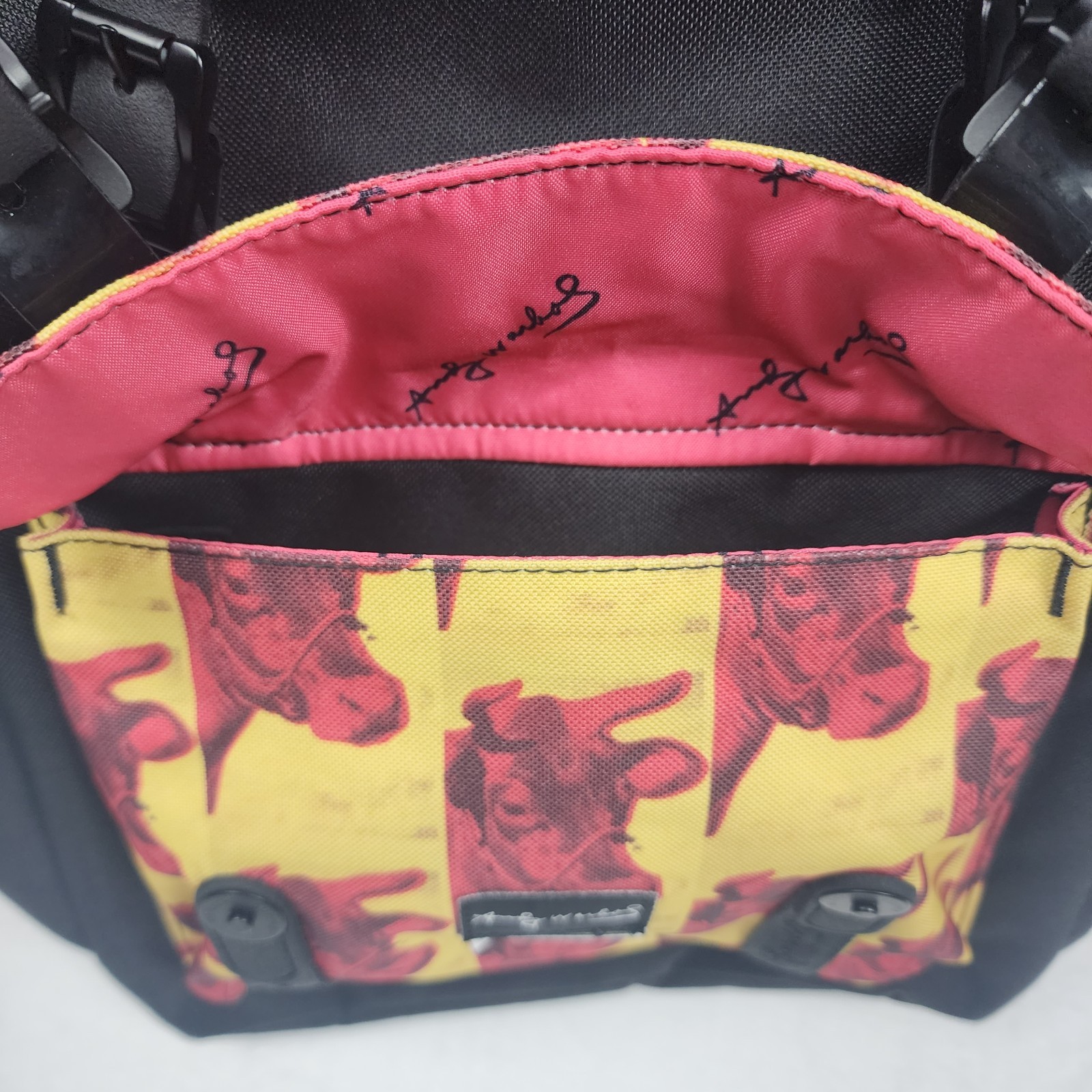 Herschel Andy Warhol Little America Backpack Black Floral Print Laptop Bag