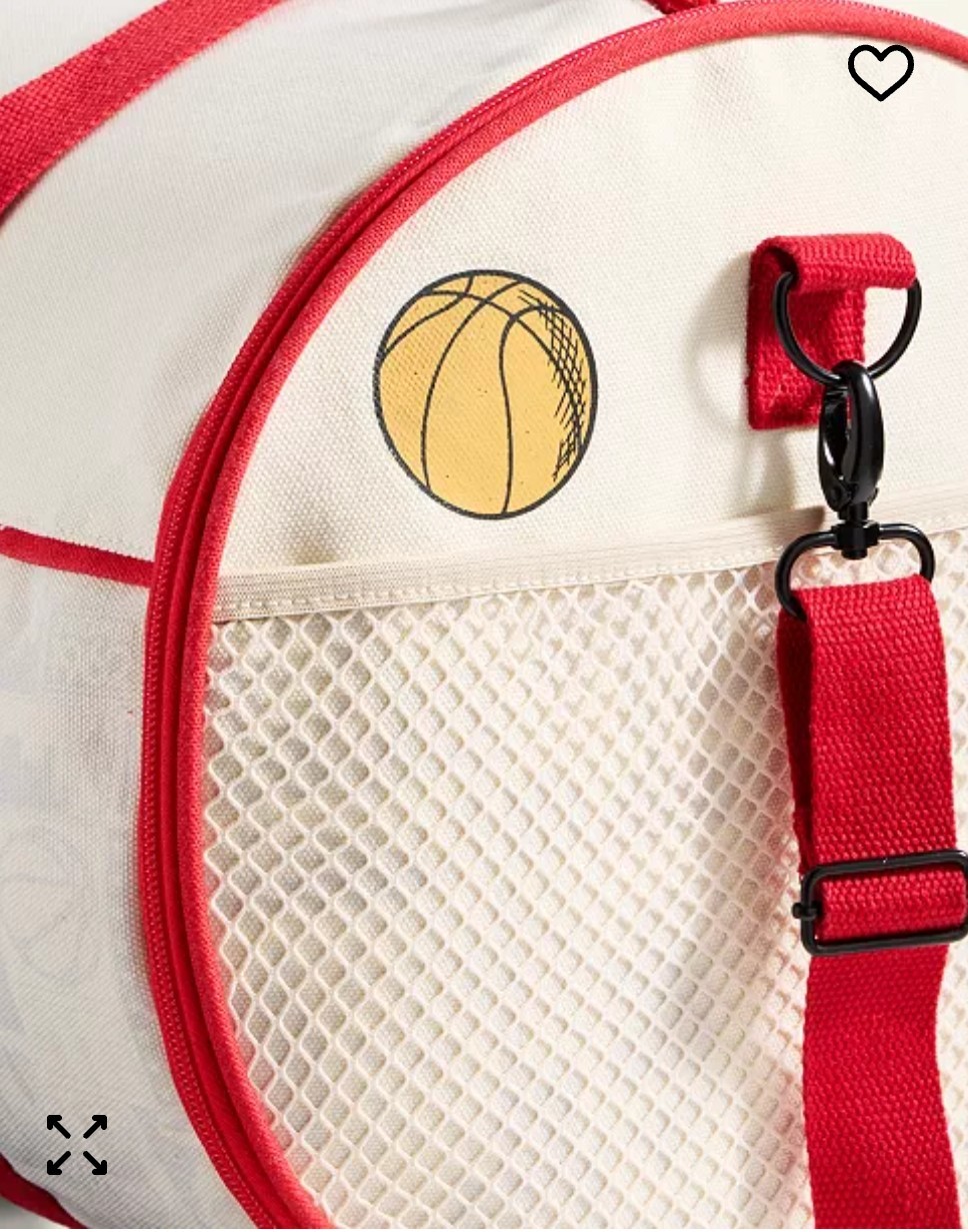 Marvel Spider-Man NBA Crossover Duffel Bag White Red Gym Travel collectors