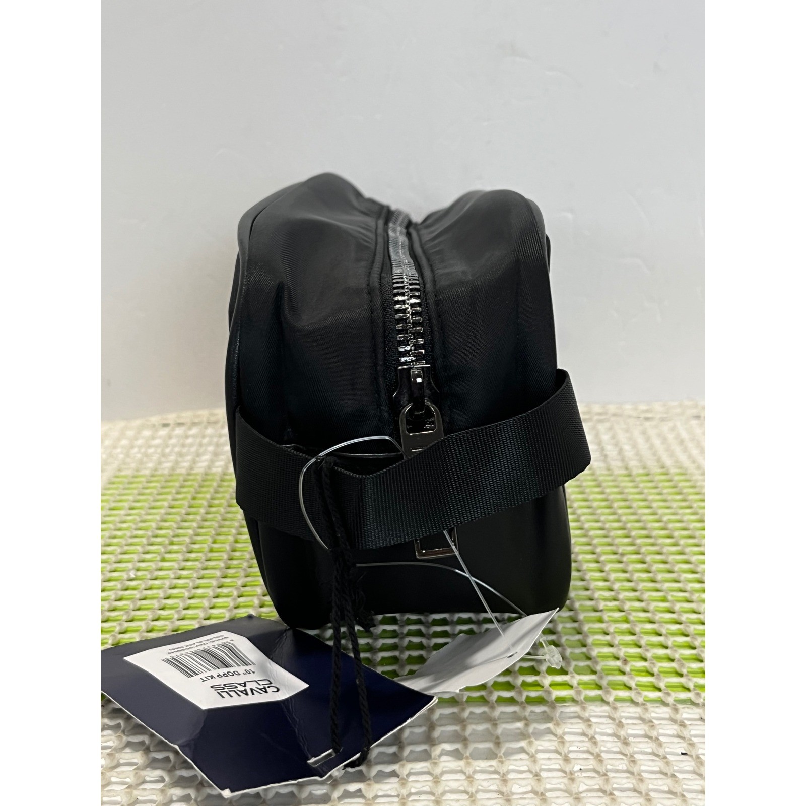 Cavalli Class Mens 10″ Dopp Kit Toiletry Bag Black OXV10CSB049 Travel Case NEW