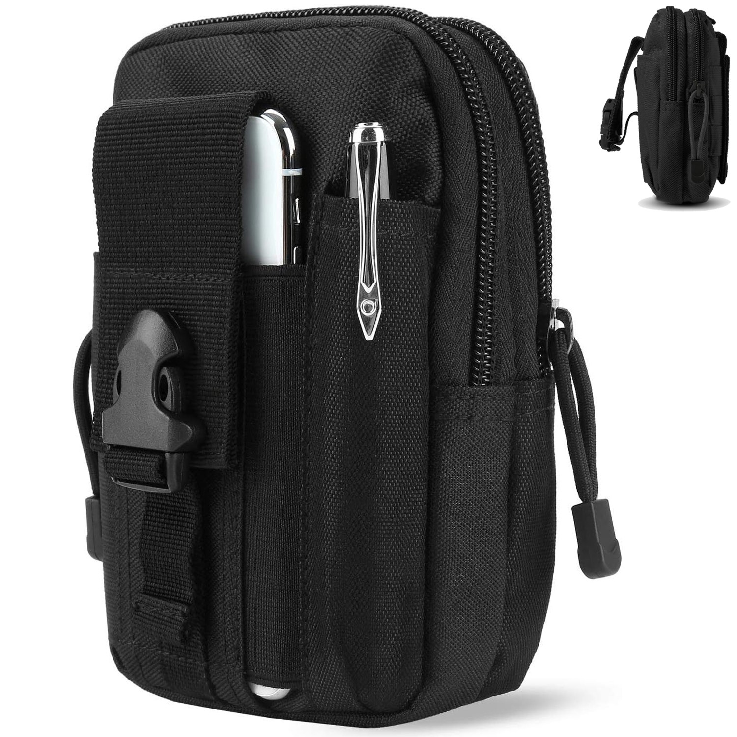 Tactical Molle Waist Bag Compact Utility Phone Pouch Holder for Smartphone Tools