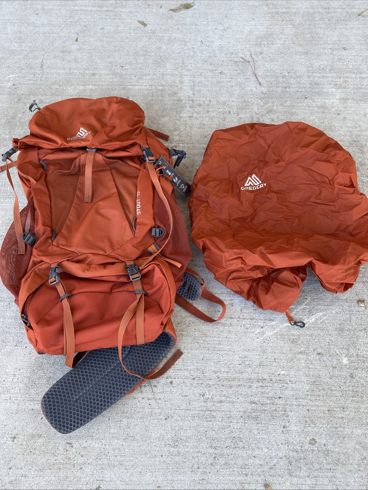 Gregory Stout 45 Backpack Orange | Rain Cover Included | New Without Tags
