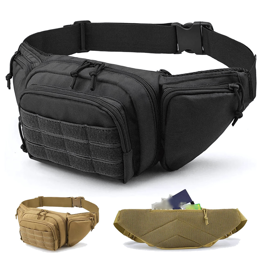 Tactical Fanny Pack Bumbag Waist Bag Military Hip Belt Outdoor Hiking Fishing US