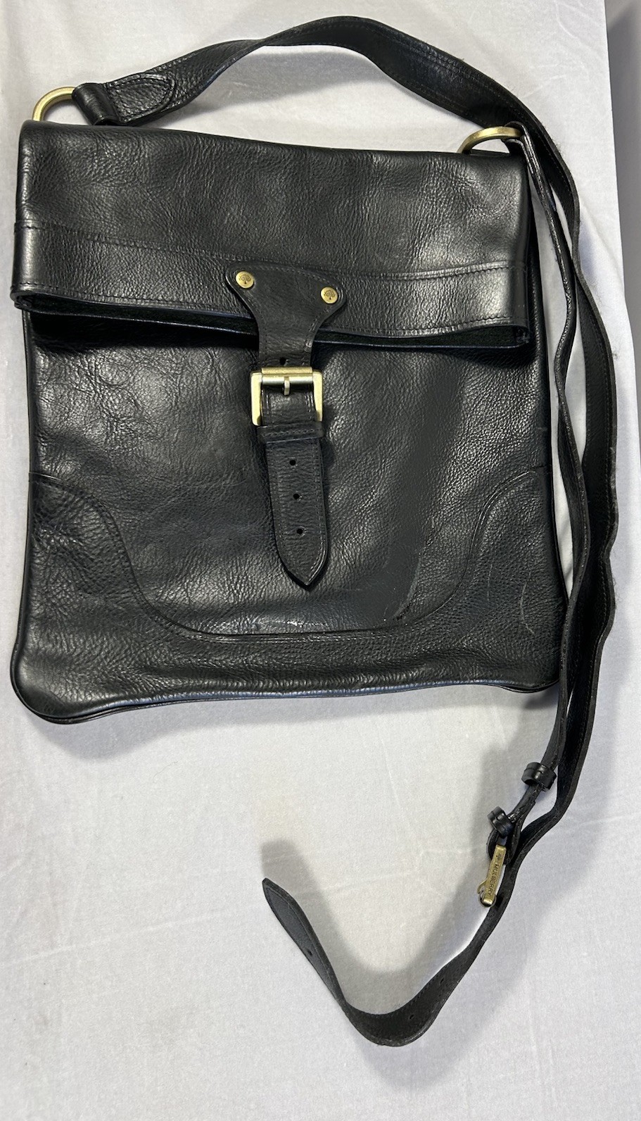 Mulberry Brynmore messenger bag in black natural leather