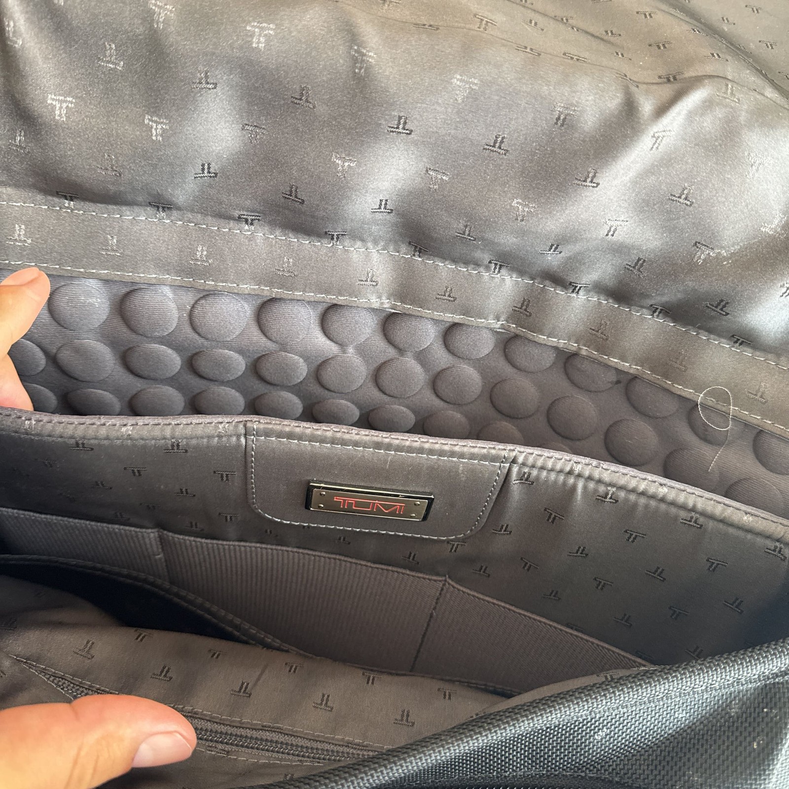 TUMI Business Bag Briefcase Black Solid Used