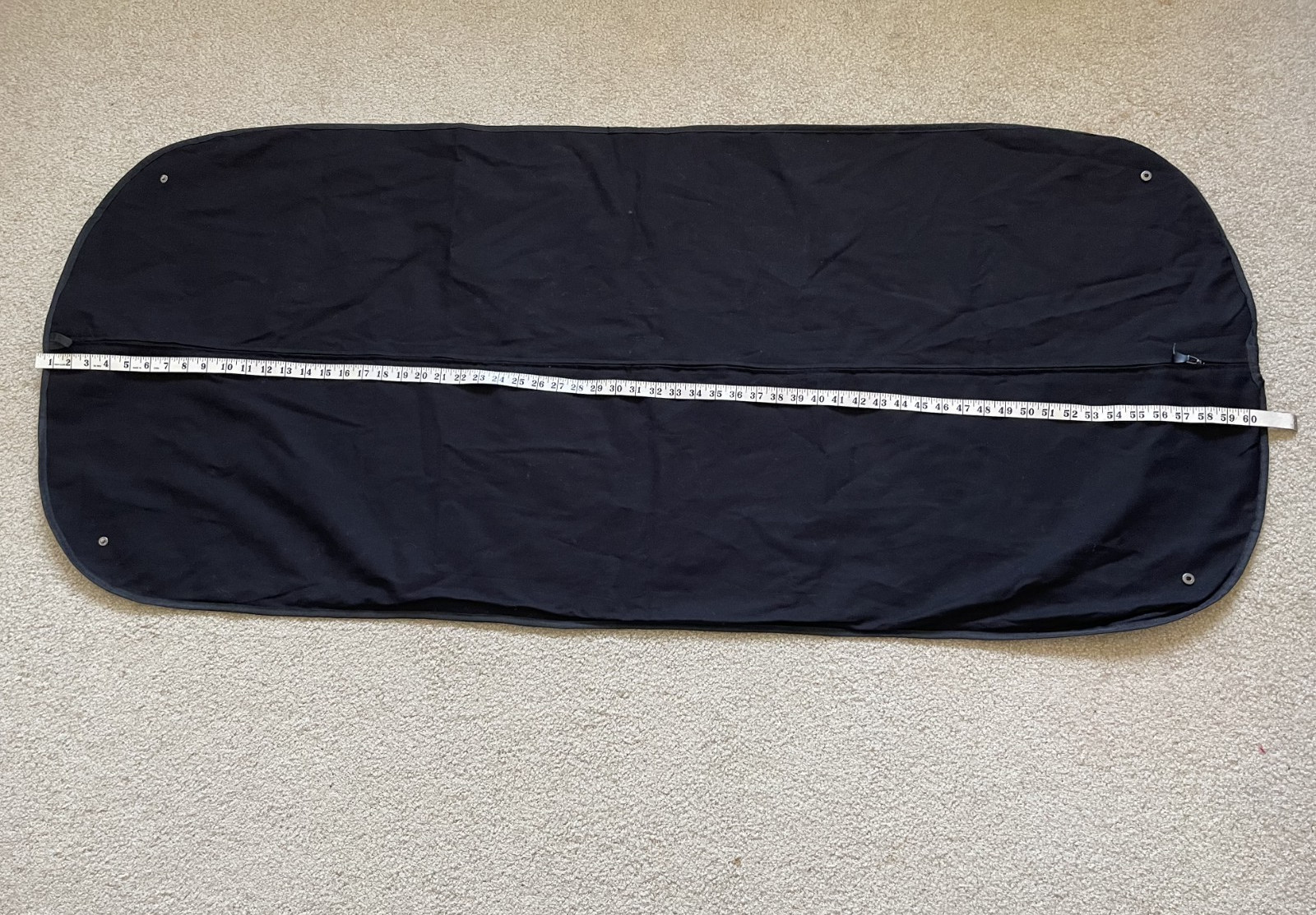 Authentic LOEWE 60×26 Zip Up Cotton Canvas Trip Travel Garment Bag Ship Fast