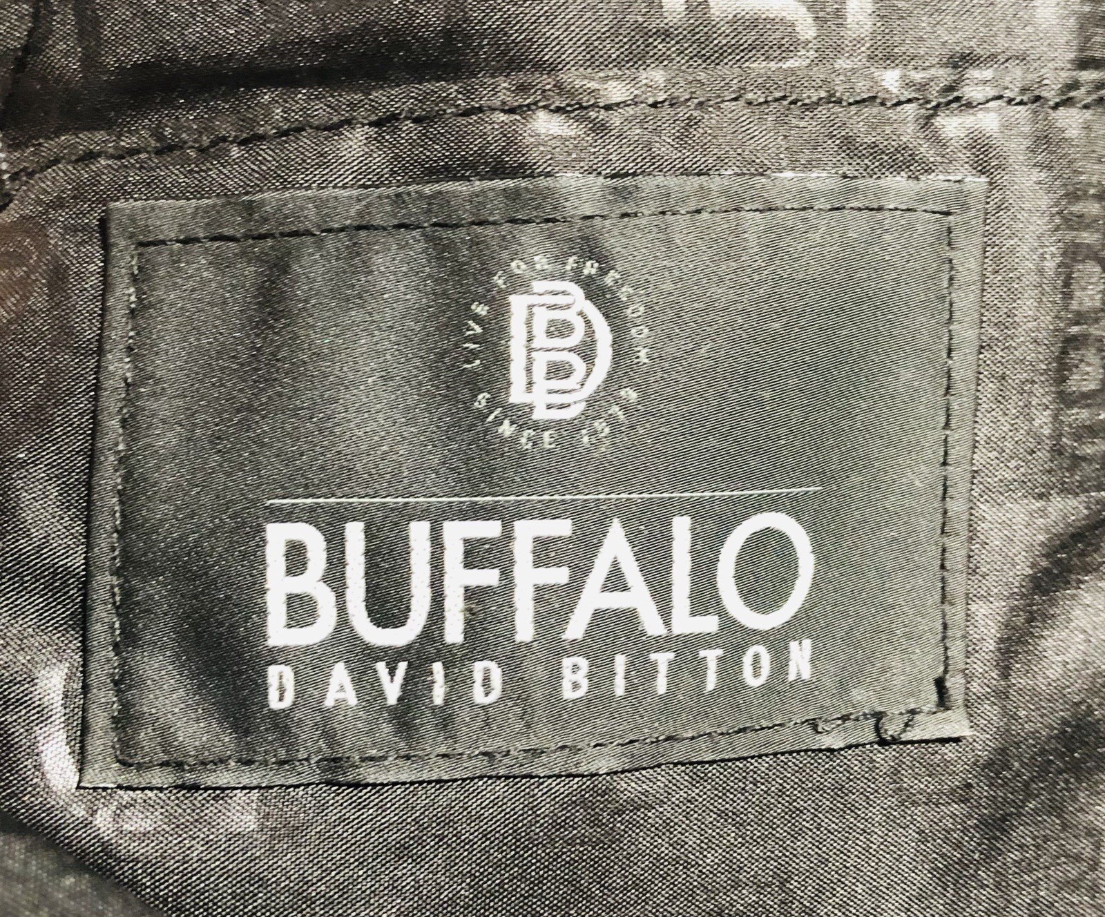 Buffalo David Bitton Messenger Laptop Tote Bag Canvas Leather Gray & Brown