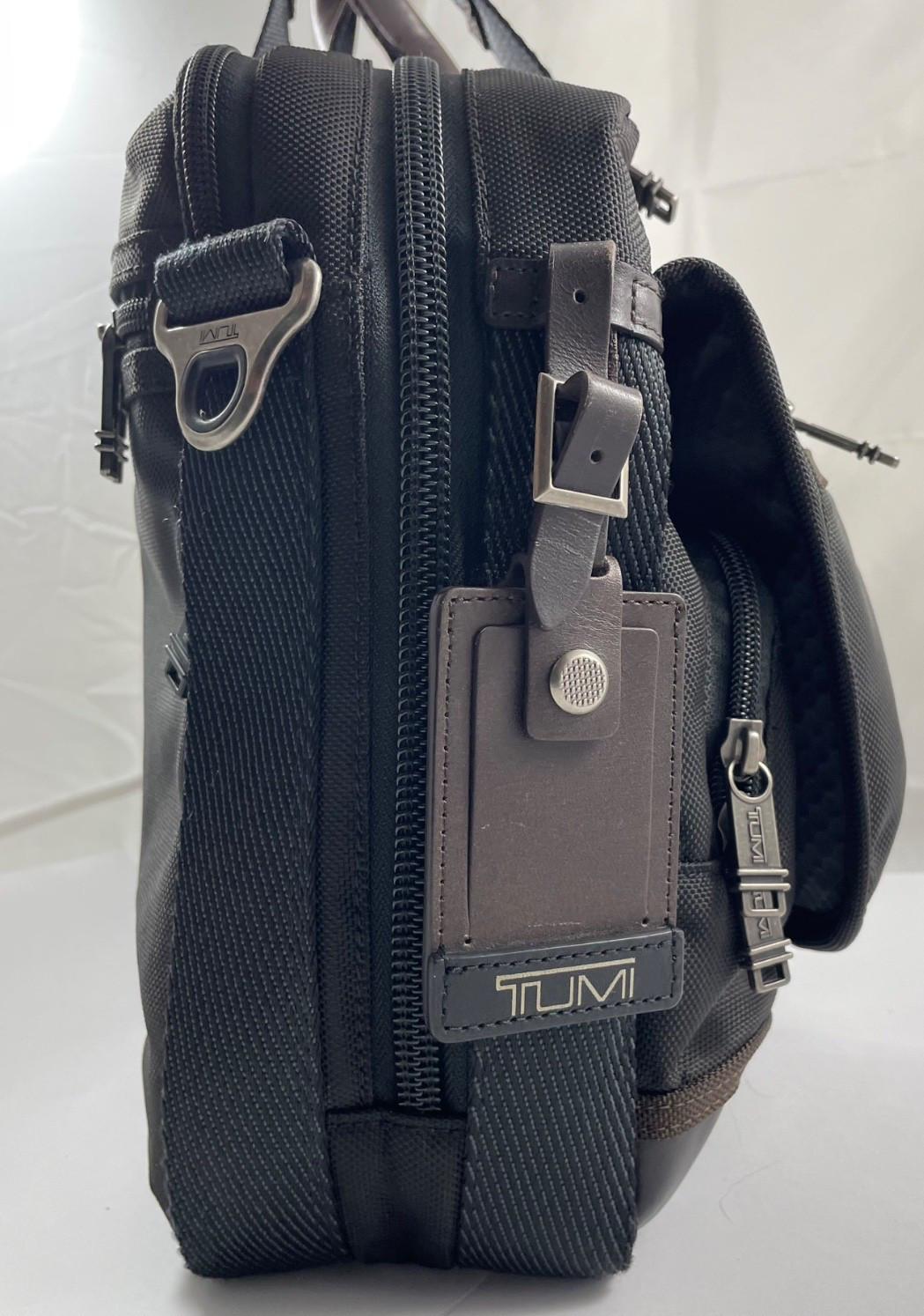 Tumi Alpha Bravo Pinckney Flap Briefcase Laptop Carry Bag Black 222634HK2 $445