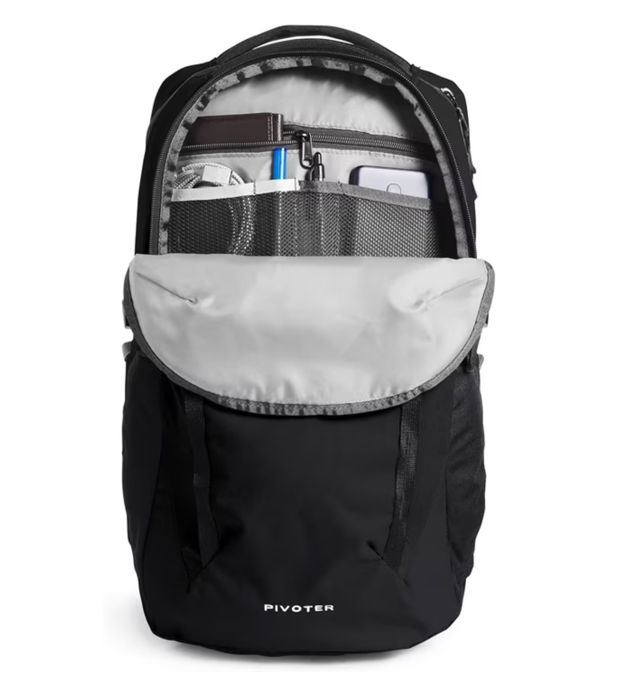 The North Face Backpack, Pivoter Laptop School Black OS
