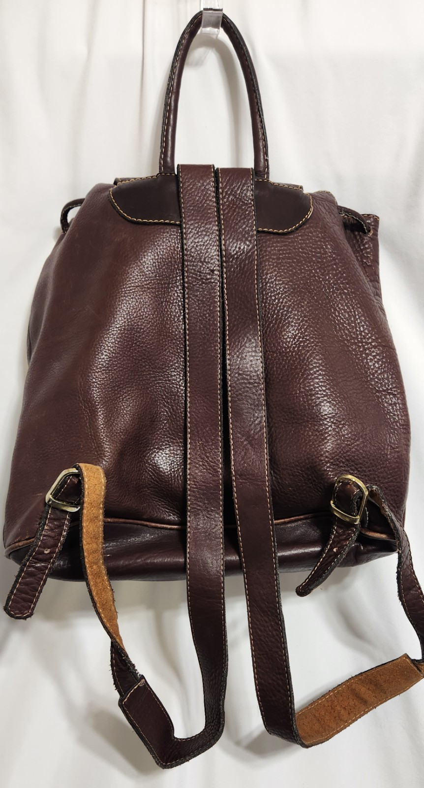 Moda D’Luciano Backpack 1/8th Inch Thick Full Grain Leather Travel Rucksack